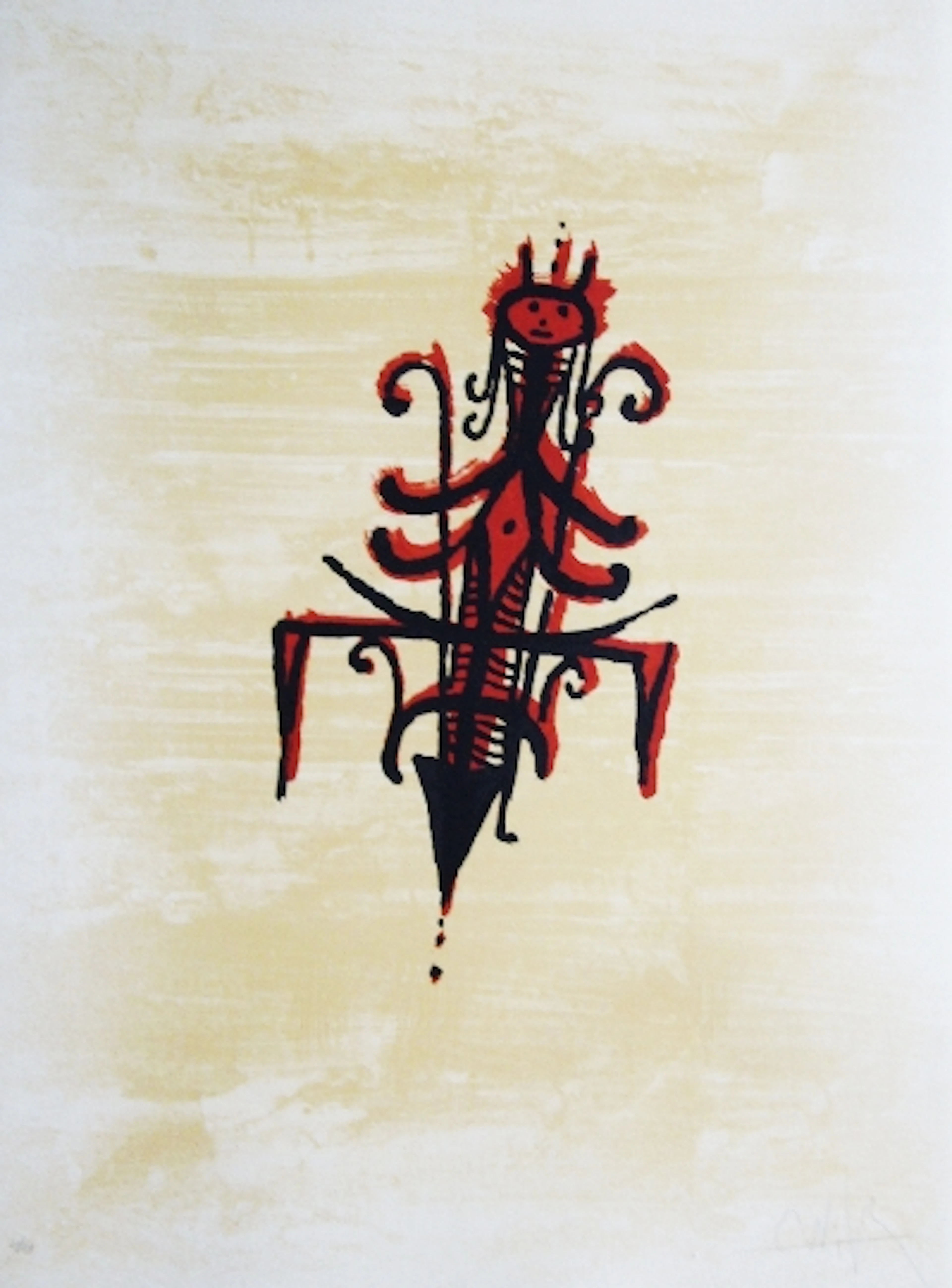 Wifredo LAM - El ultimo viaje del buque fantasma - 7, lithographie originale