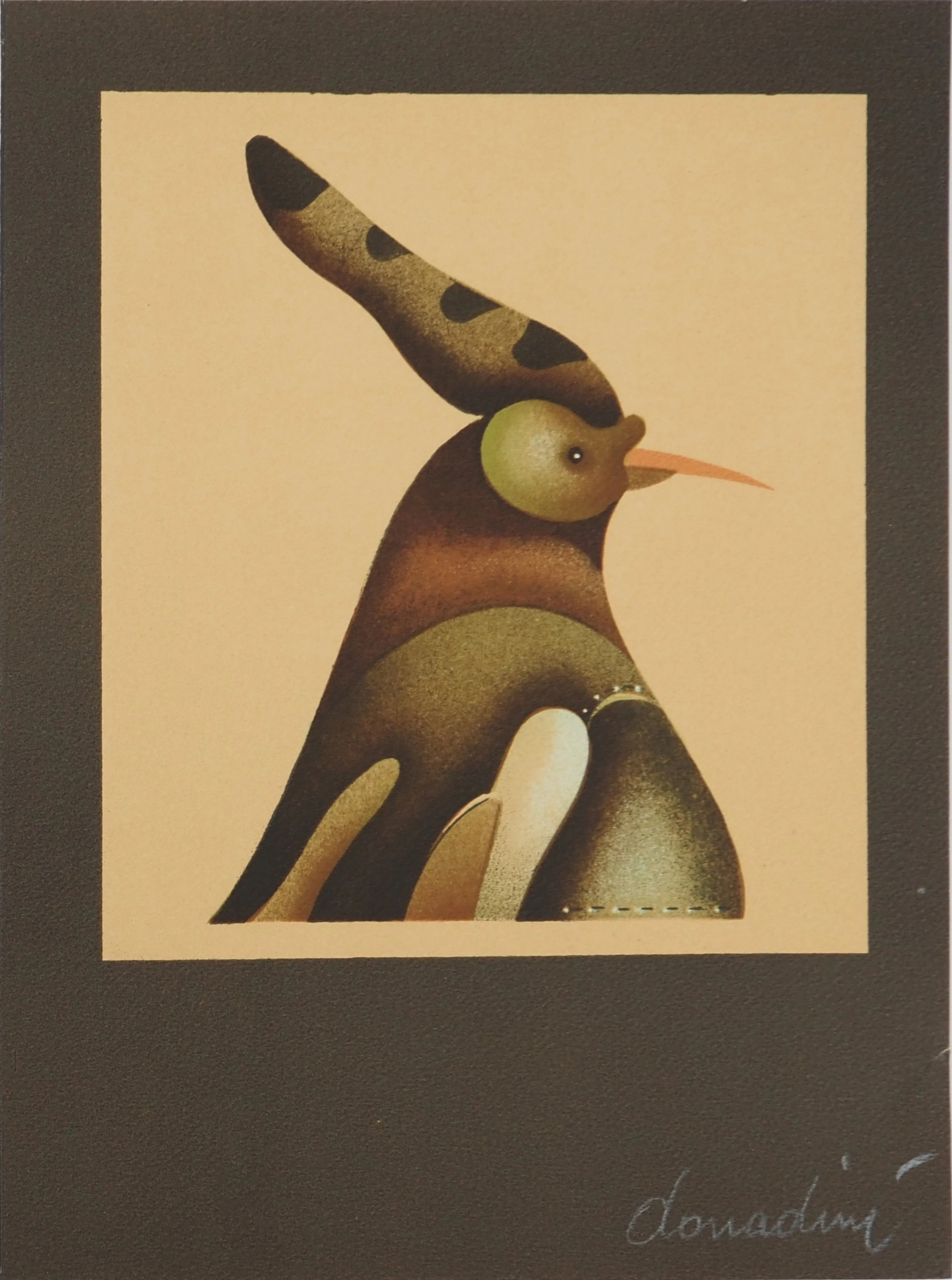 Jean Paul DONADINI : L’oiseau exotique - Lithographie originale signée