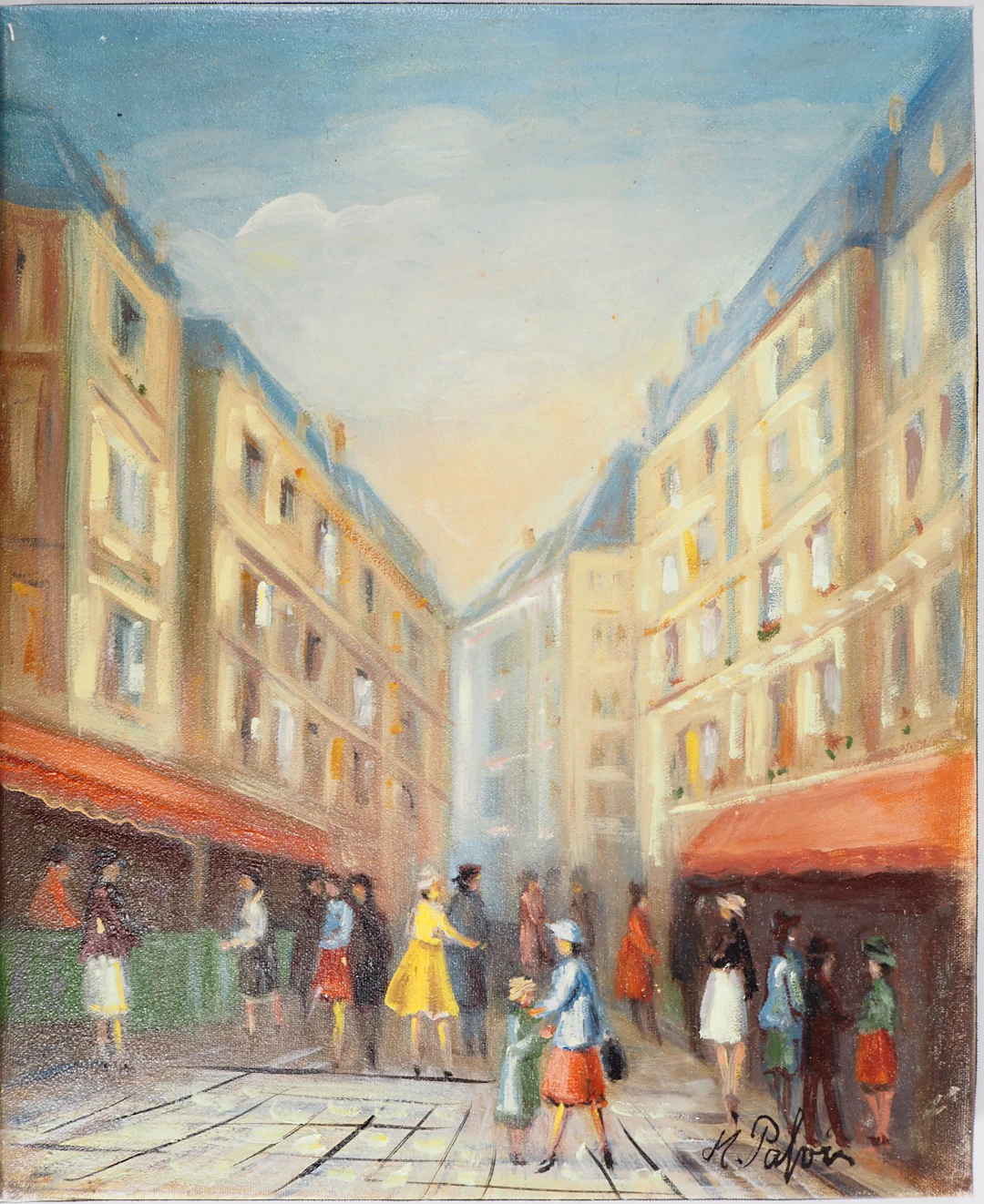 Michel PABOIS - Paris : Quartier Latin : rue Tournefort - Huile sur