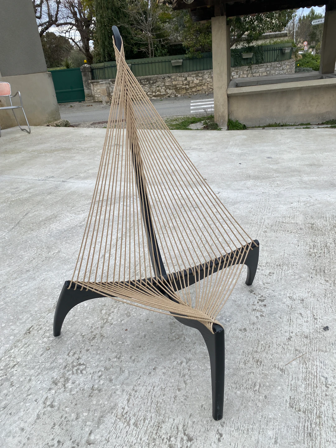 Jorgen Hovelskov - Fauteuil Harpe ou string - édition Mobelhandvaerk. 1963