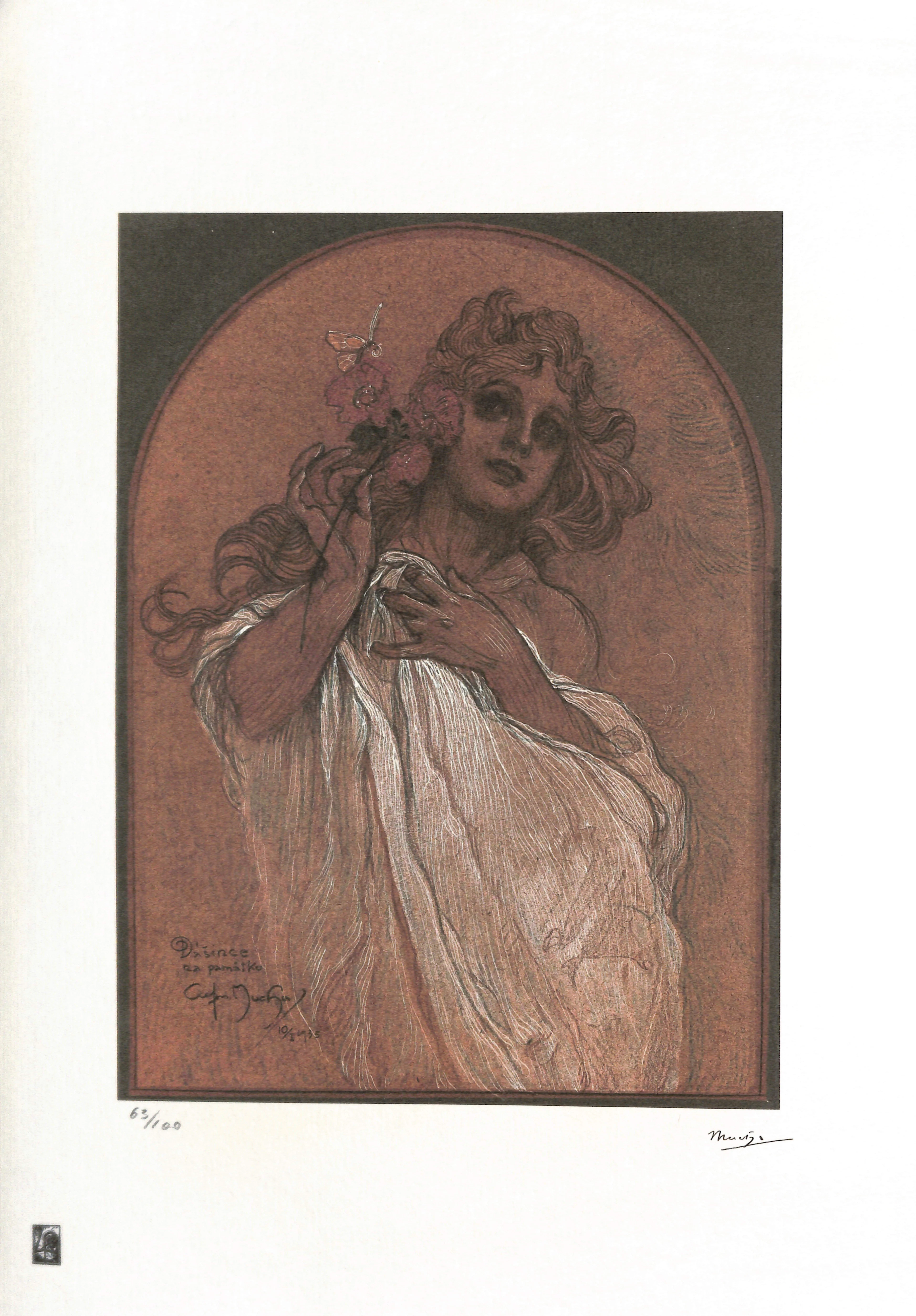 Alphonse MUCHA (D’après) - Allégorie du Printemps - Photolithographie