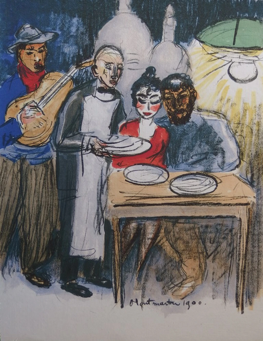Kees VAN DONGEN - Montmartre 1900, 1962, Lithographie originale