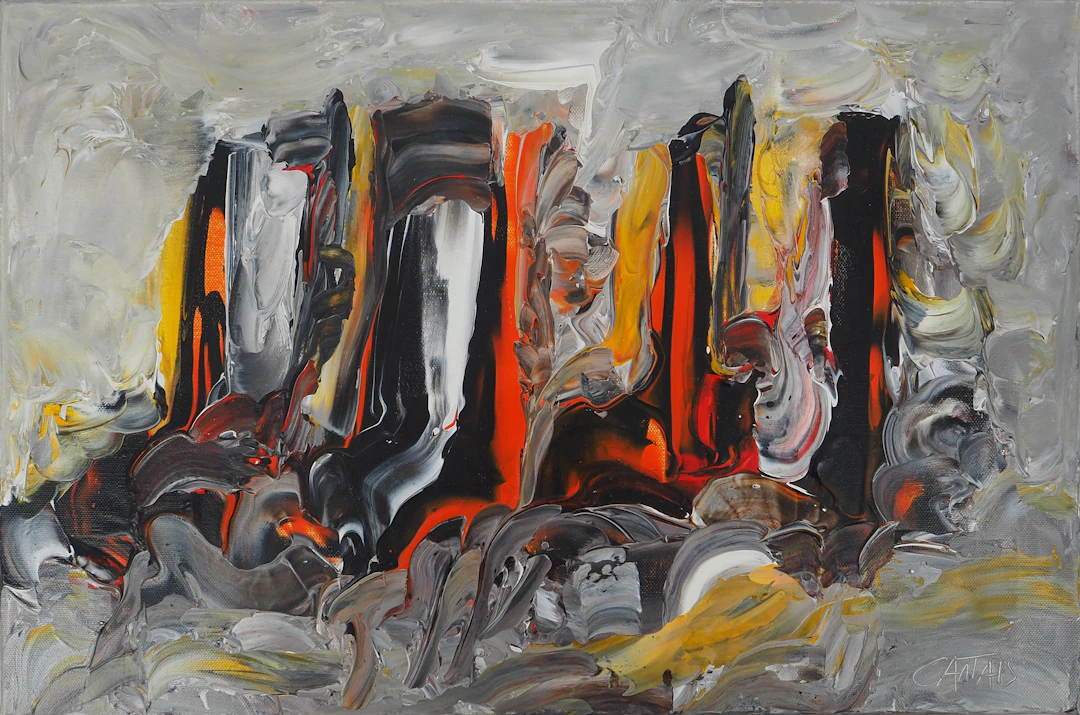 Bruno CANTAIS - Surgissement - Acrylique sur toile, Signée
