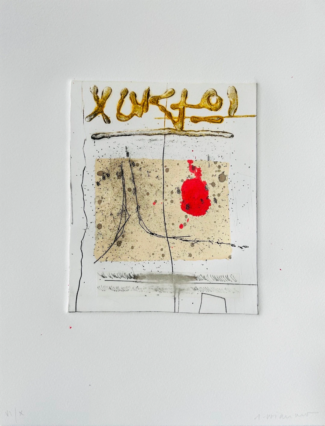 James COIGNARD - Carnet de voyage, 1982 - Gravure originale au Carborandum