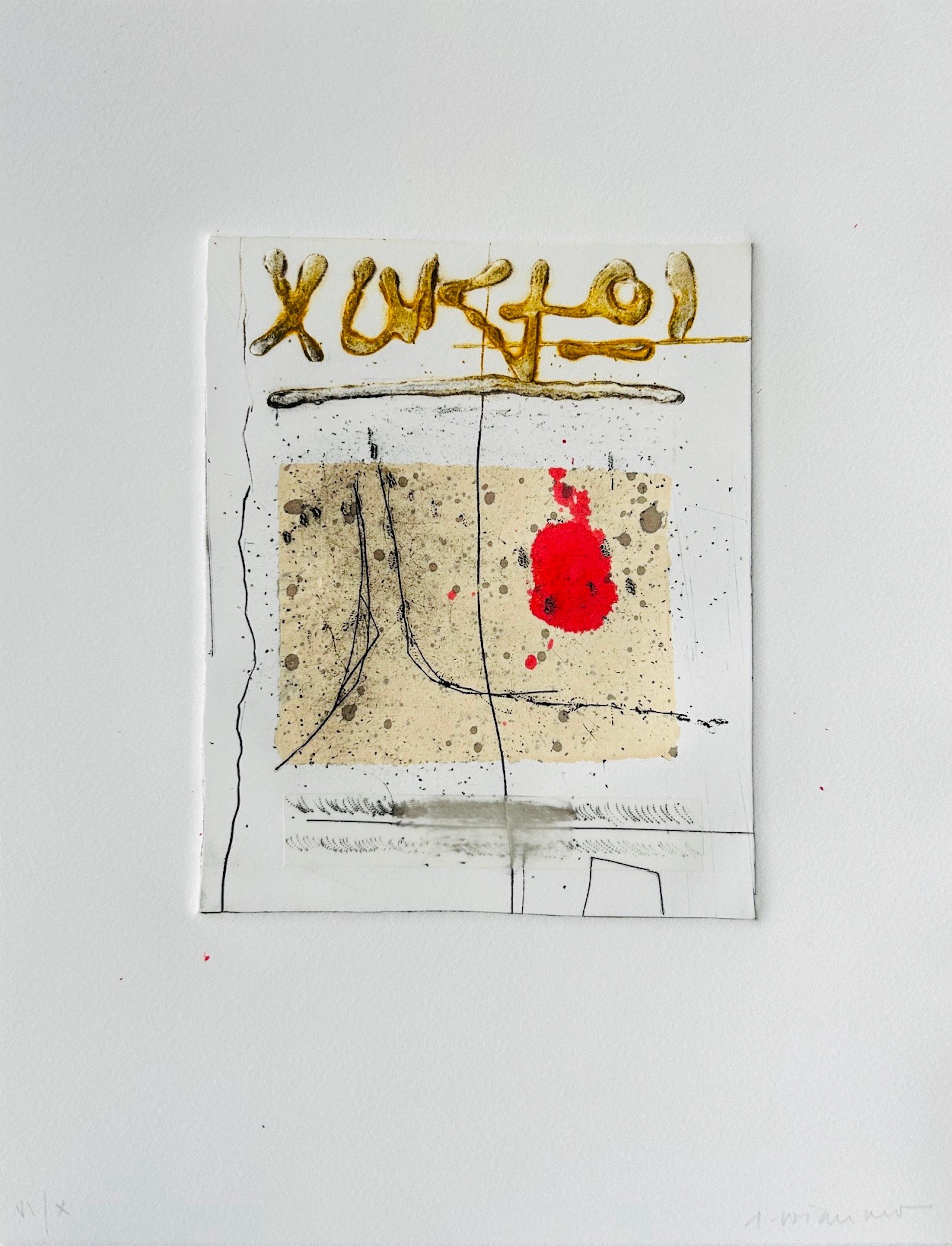 James COIGNARD - Carnet de voyage, 1982 - Gravure originale au Carborandum