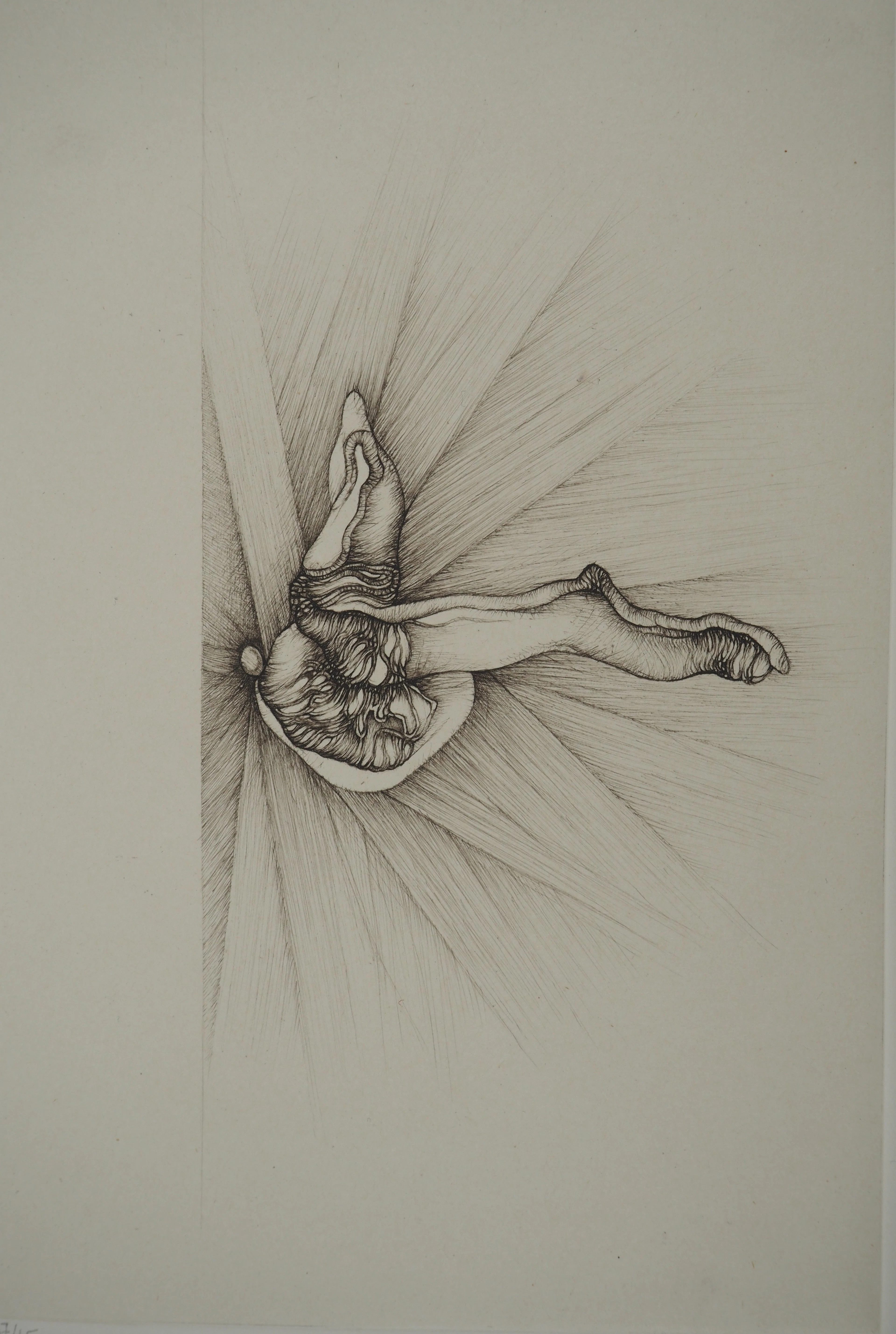 Fred DEUX : Les branches, Gravure originale signée