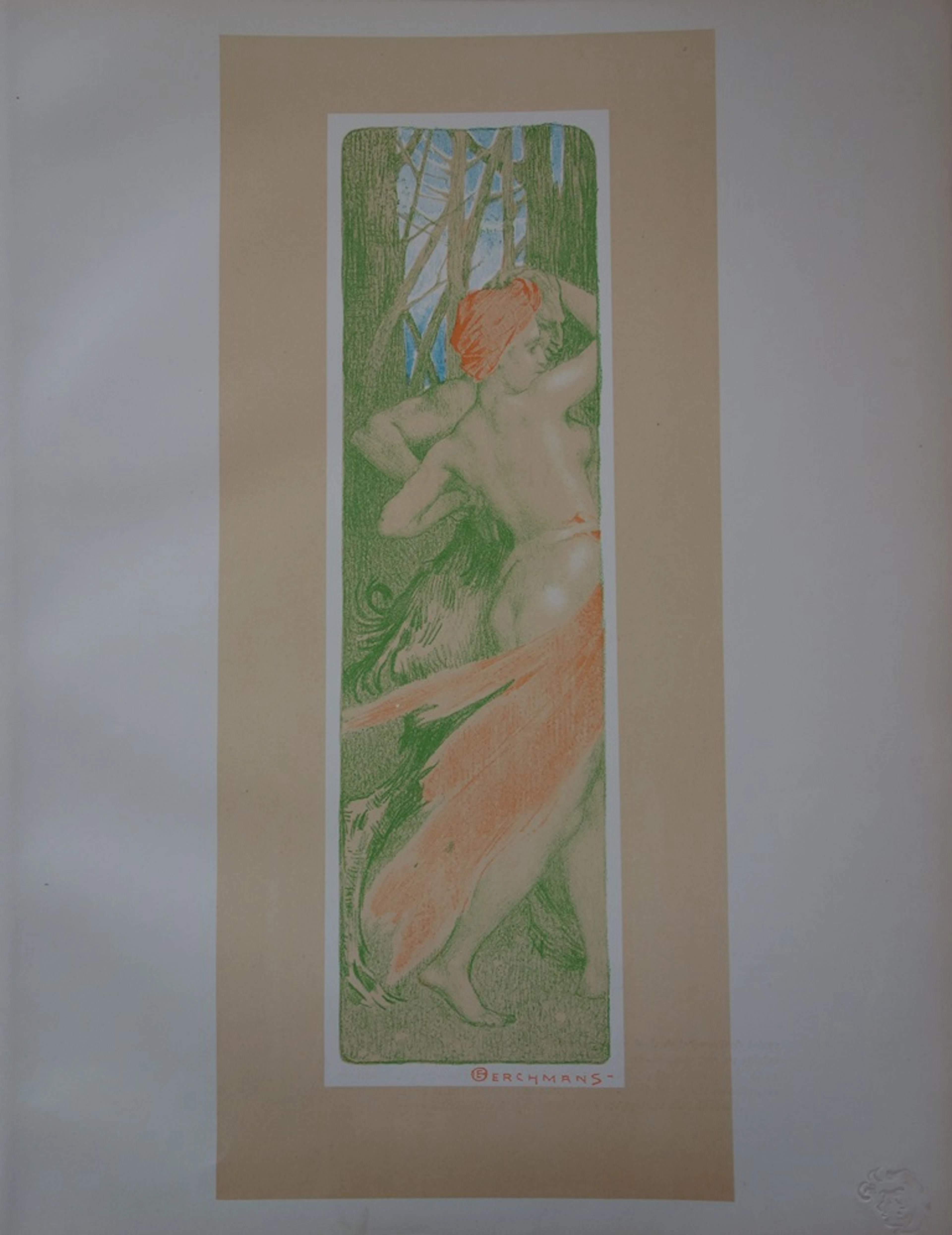 Emile BERCHMANS - Renouveau, Lithographie originale signée