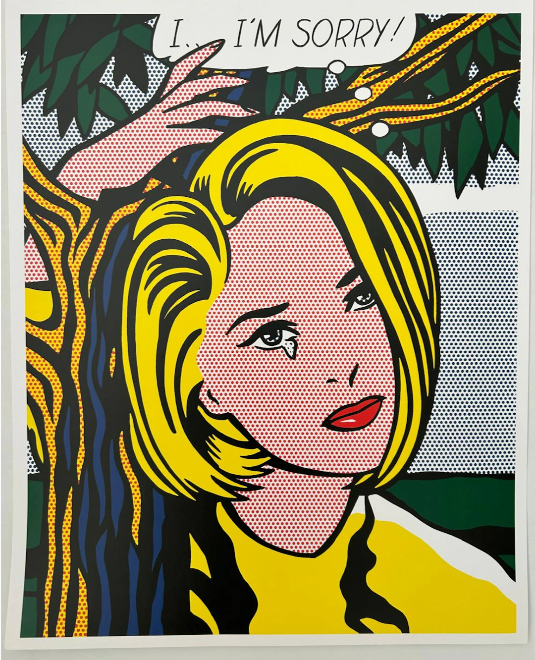 Roy Lichtenstein (d’après) - I... I’m Sorry! 1966, Sérigraphie