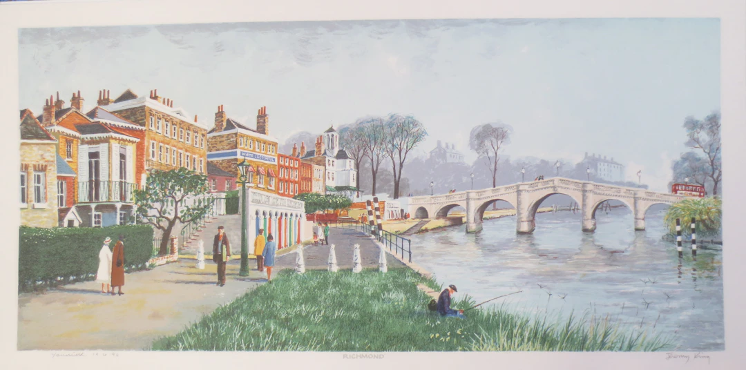 Jeremy KING - Richmond - Lithographie signée et dédicacée