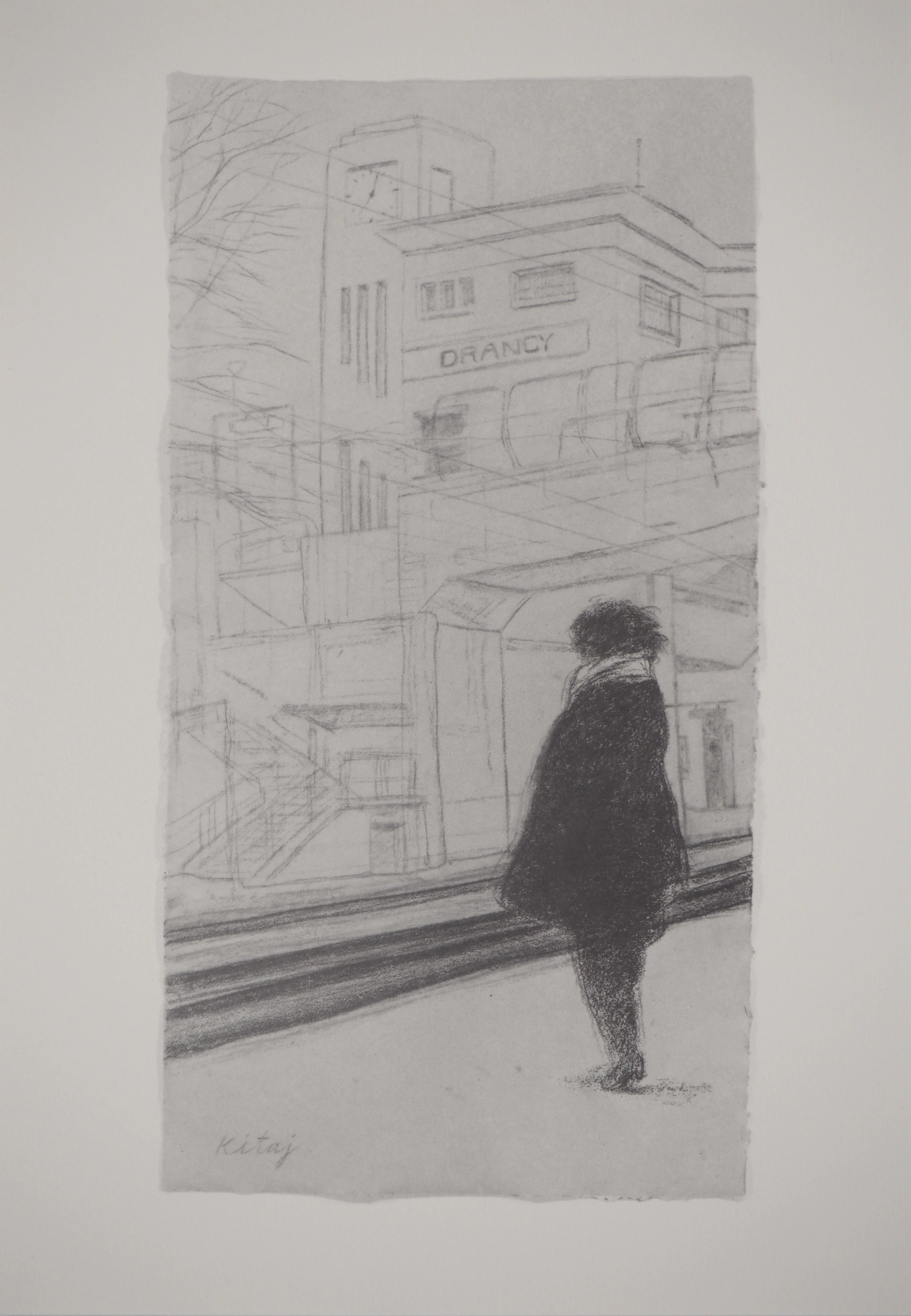 Ronald KITAJ : Souvenir, Anne à Drancy, Héliogravure signée dans la planche