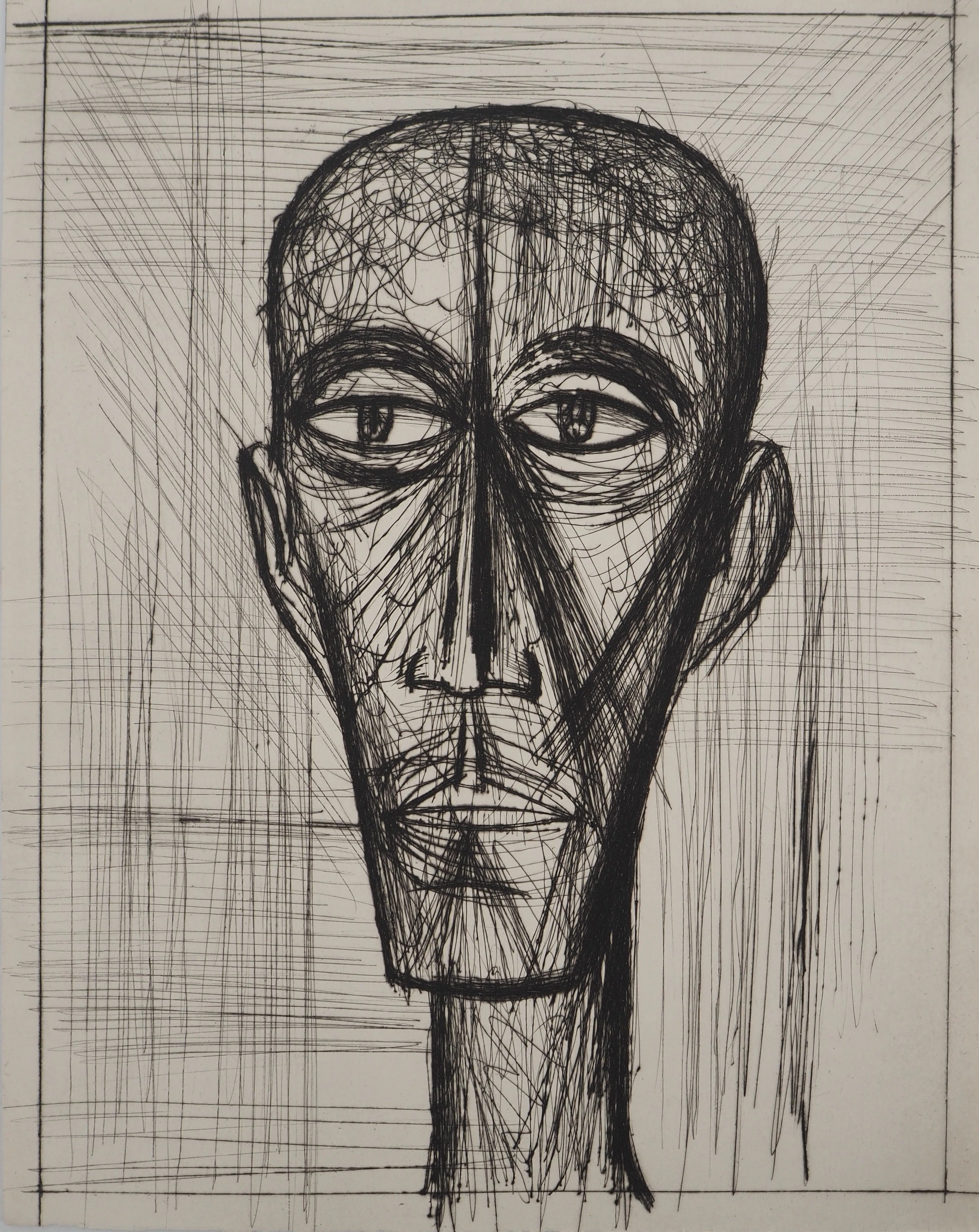 Bernard BUFFET : Portrait de Cyrano, Gravure originale