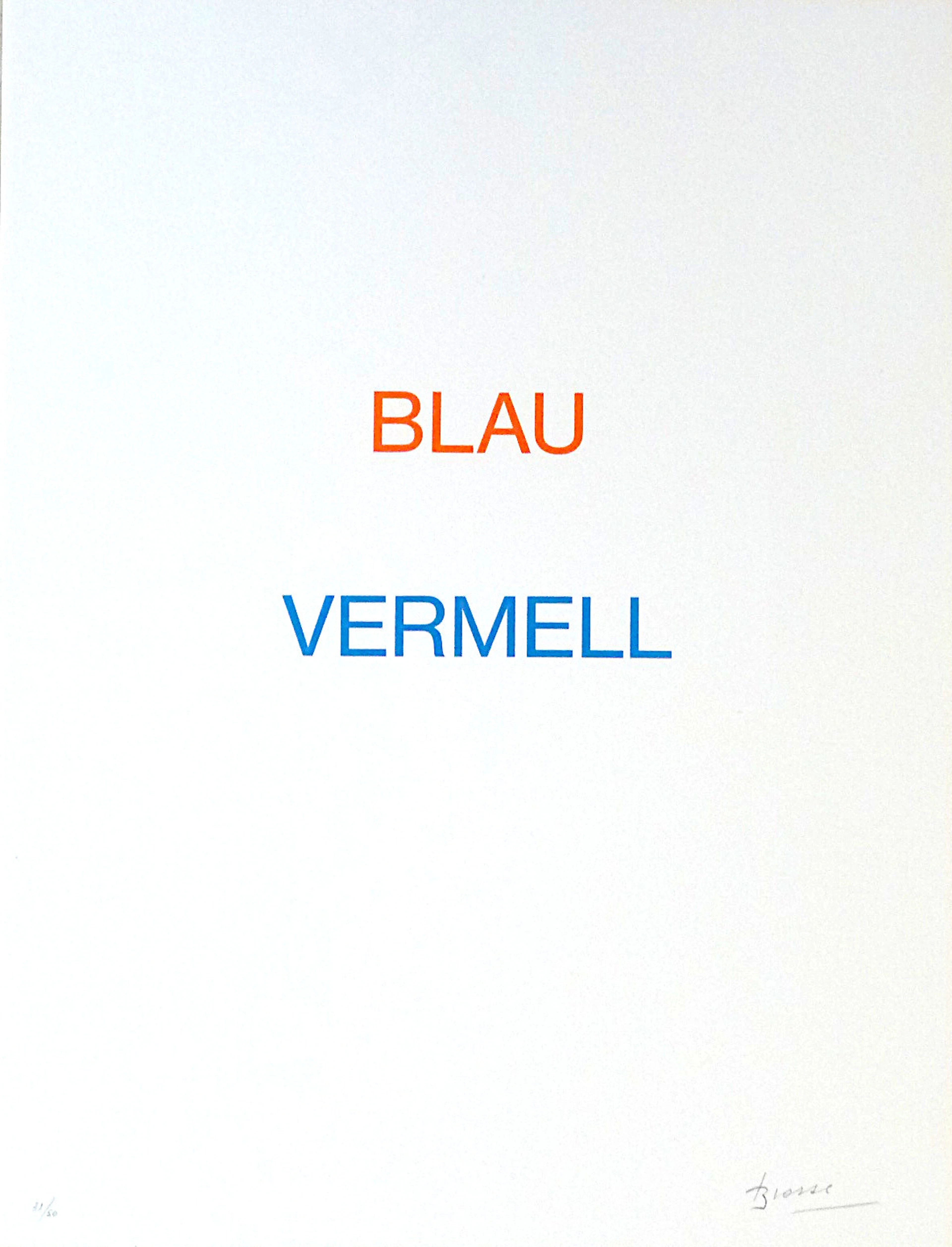 Joan BROSSA - Poema visual 8, 1989 - Lithographie signée au crayon