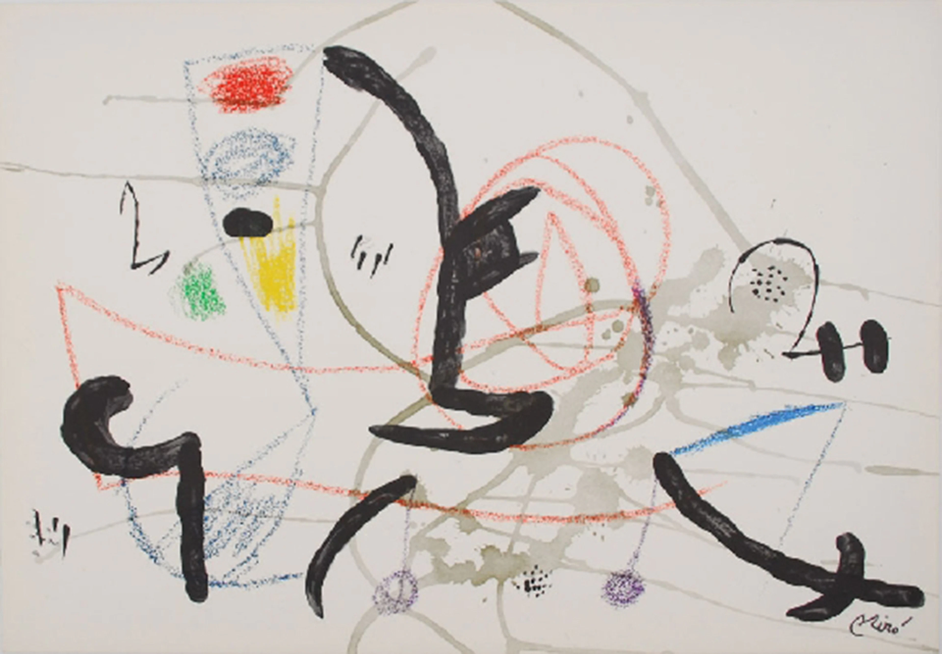 Joan Miró - Maravillas con variaciones acrosticas 11, 1975, Lithographie