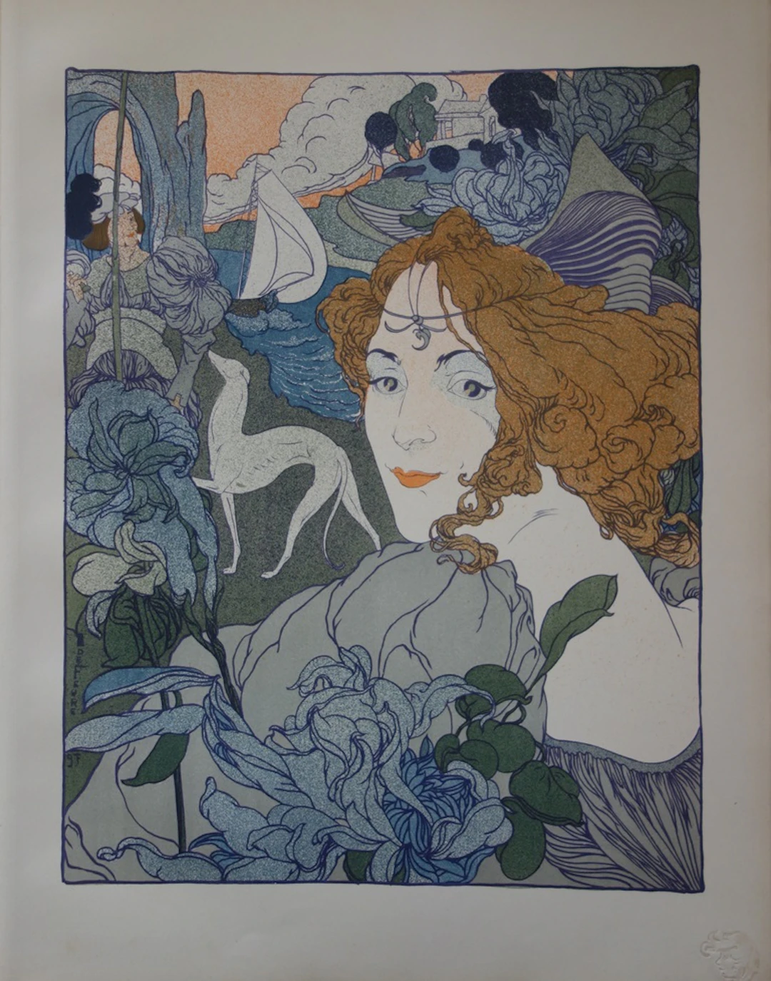 Georges de Feure - Retour, Lithographie originale signée (1897)