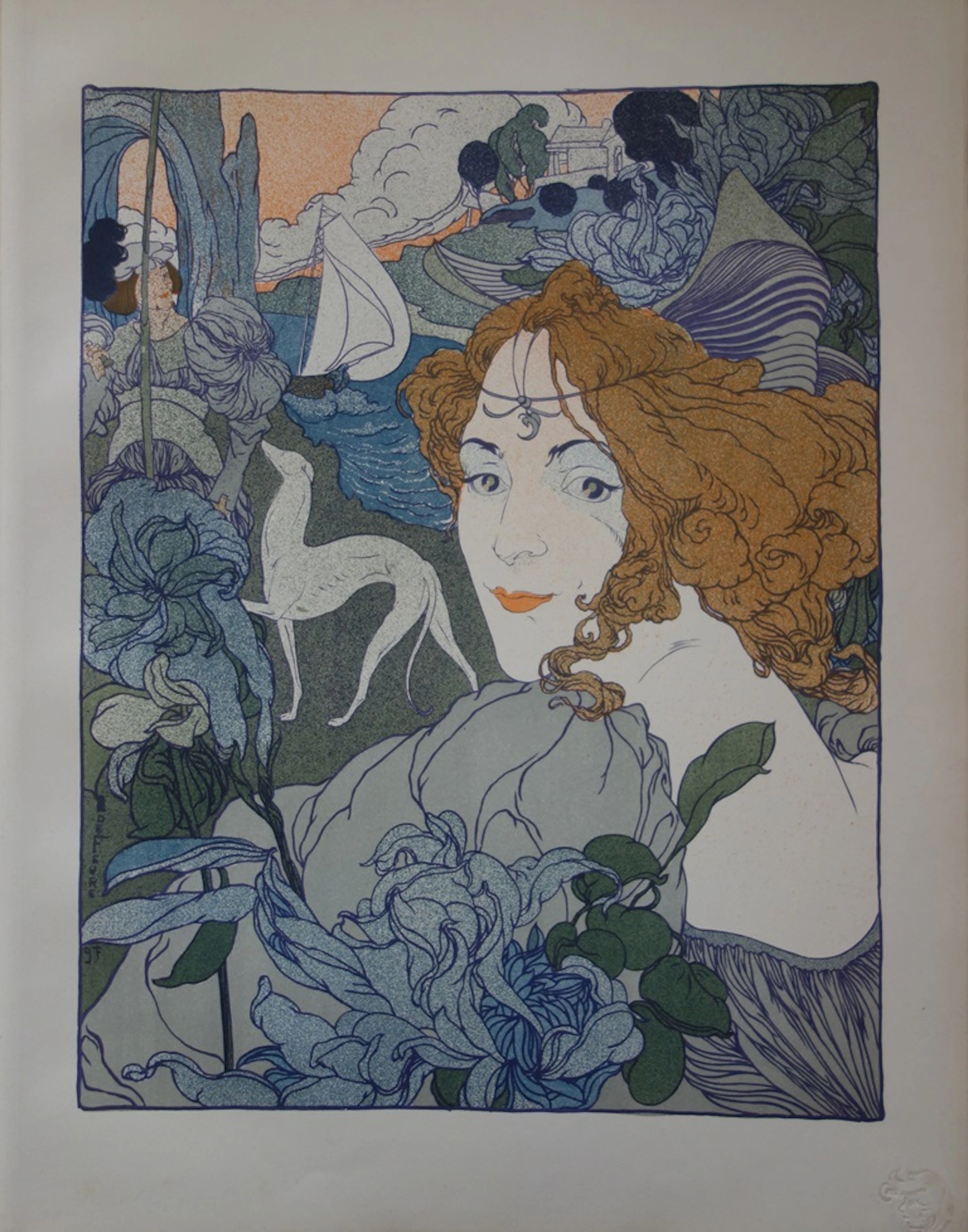 Georges de Feure - Retour, Lithographie originale signée (1897)