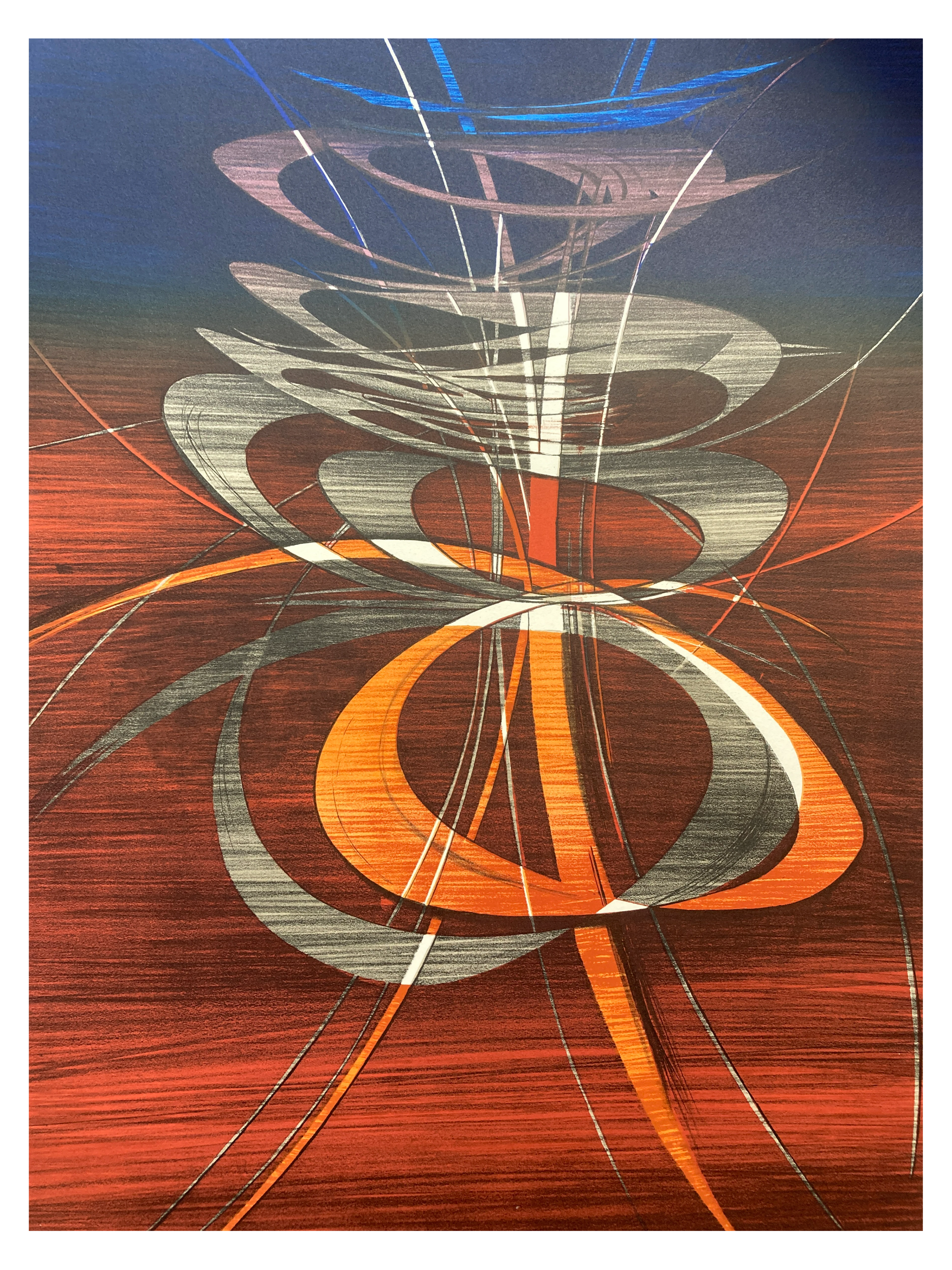 Terry HAASS - Présent en mouvement, lithographie signée