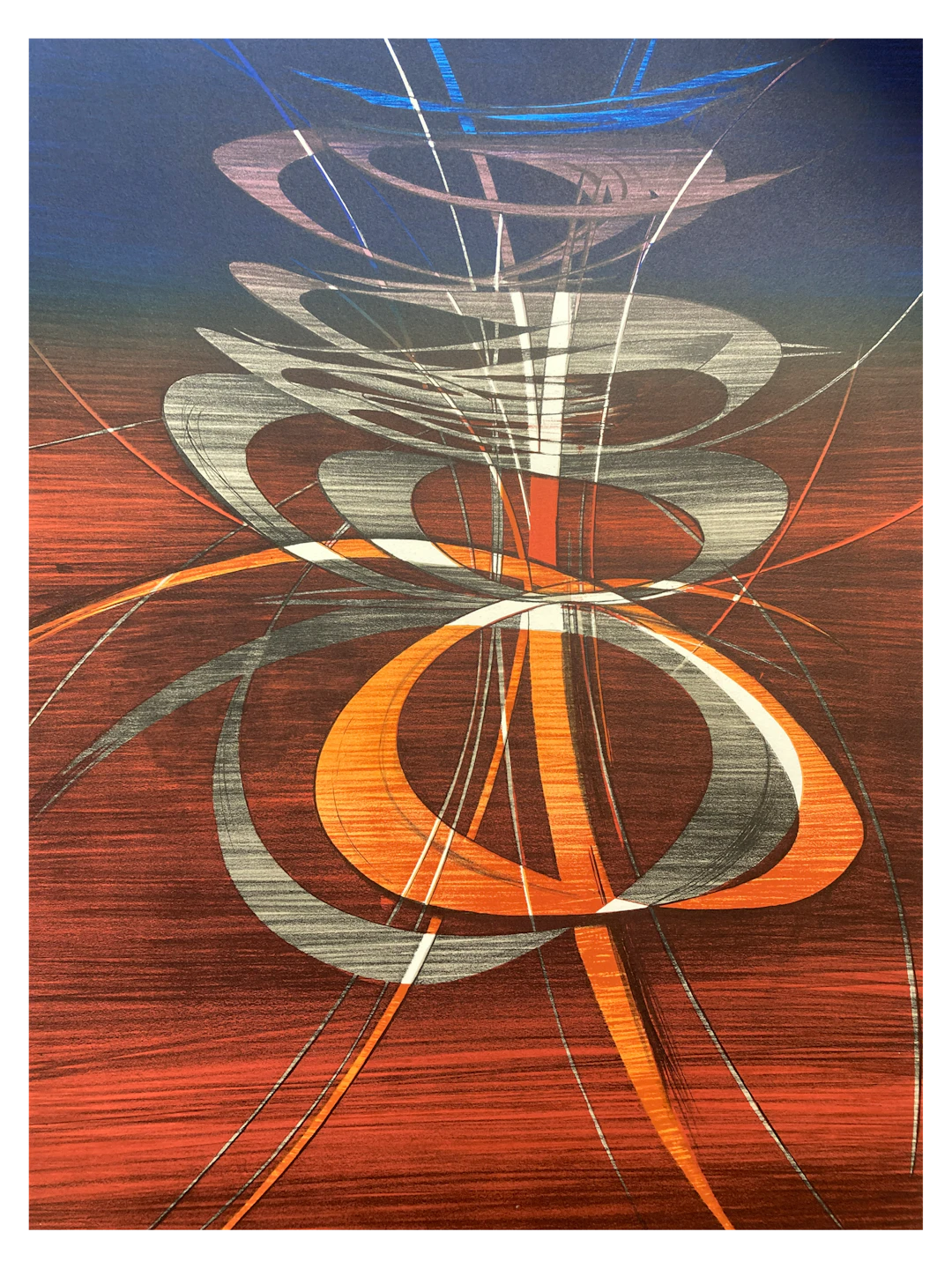 Terry HAASS - Présent en mouvement, lithographie signée