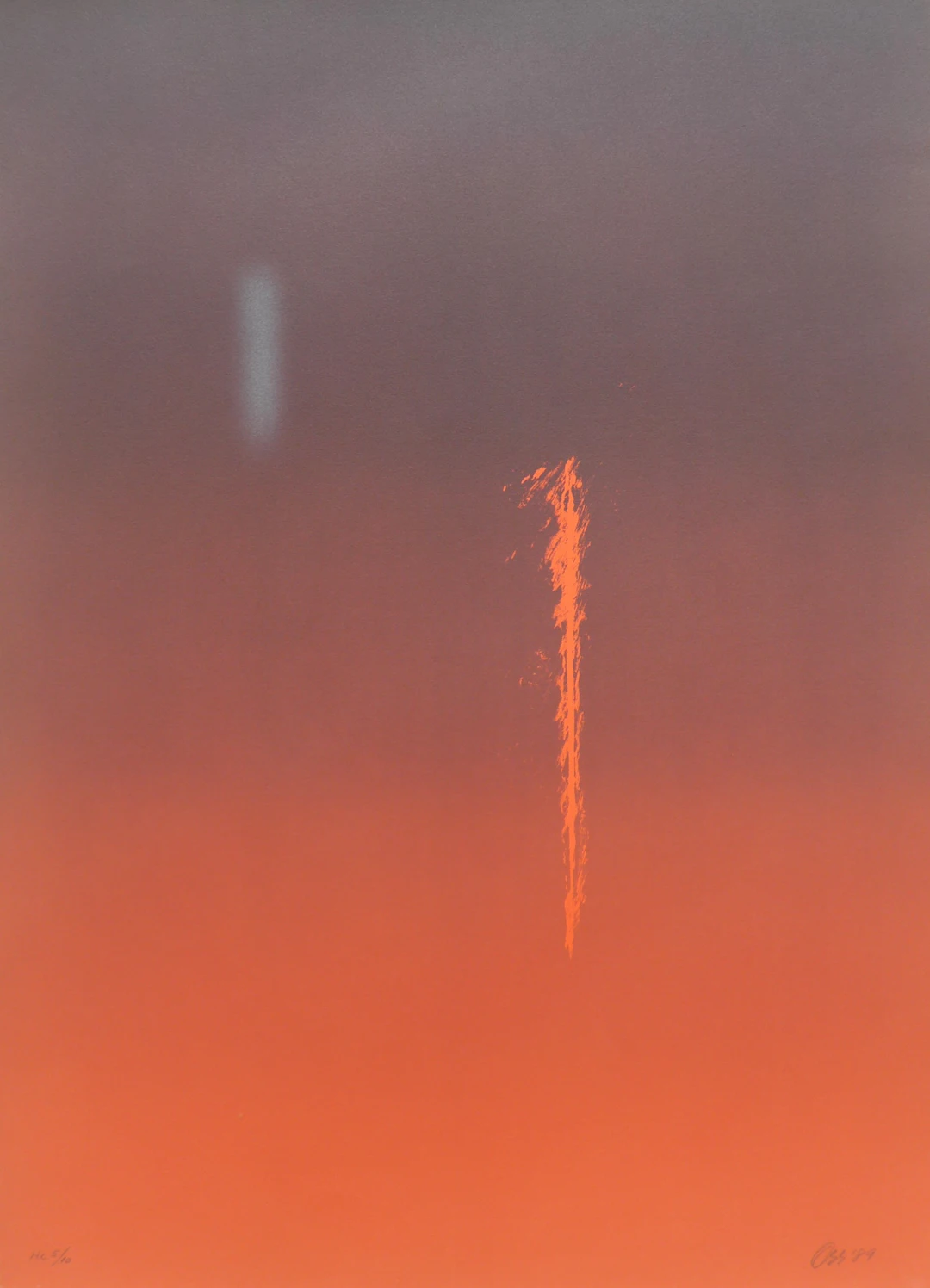 Eric ORR - Edge of Time, 1989 - Lithographie signée au crayon