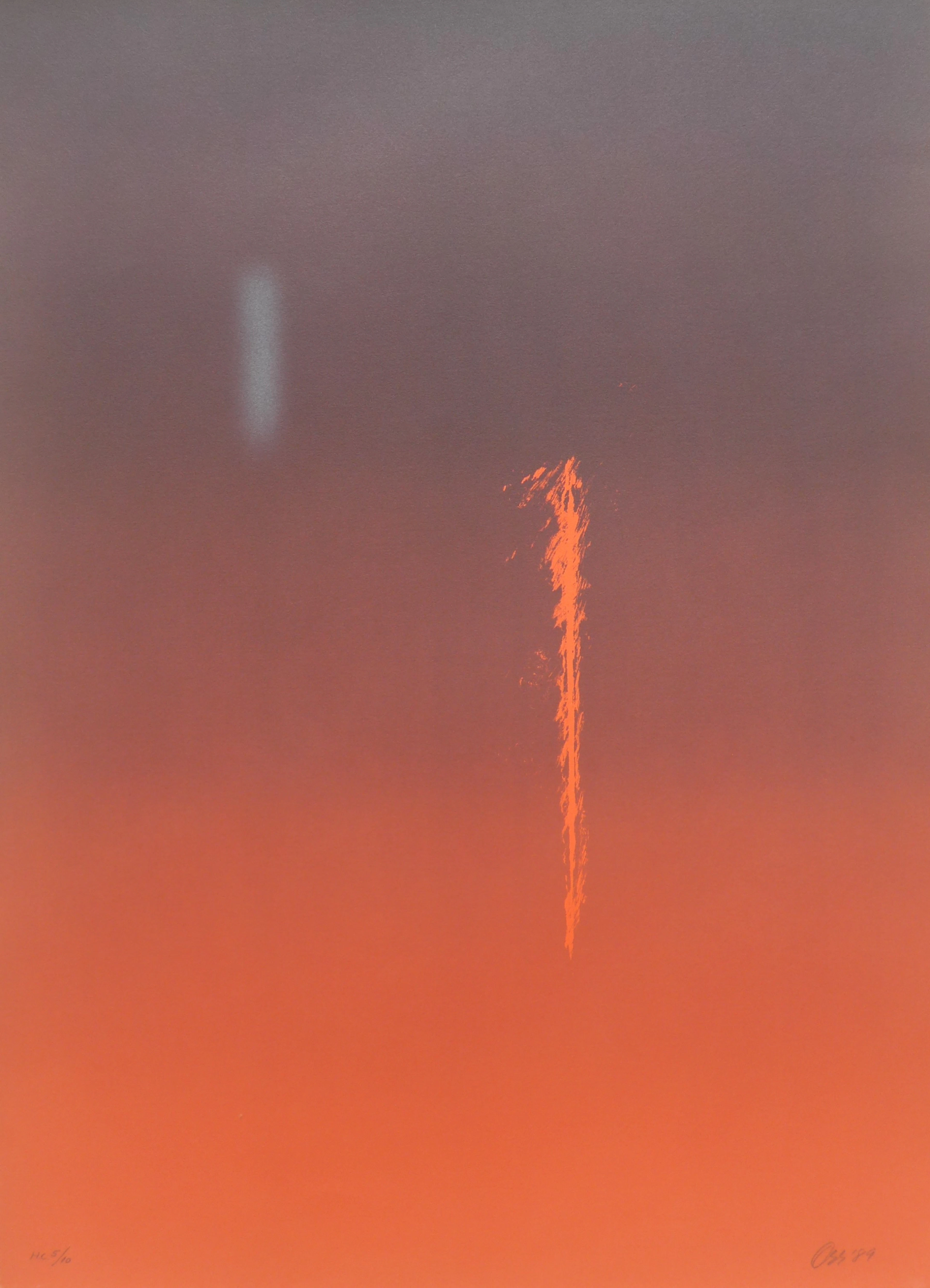 Eric ORR - Edge of Time, 1989 - Lithographie signée au crayon