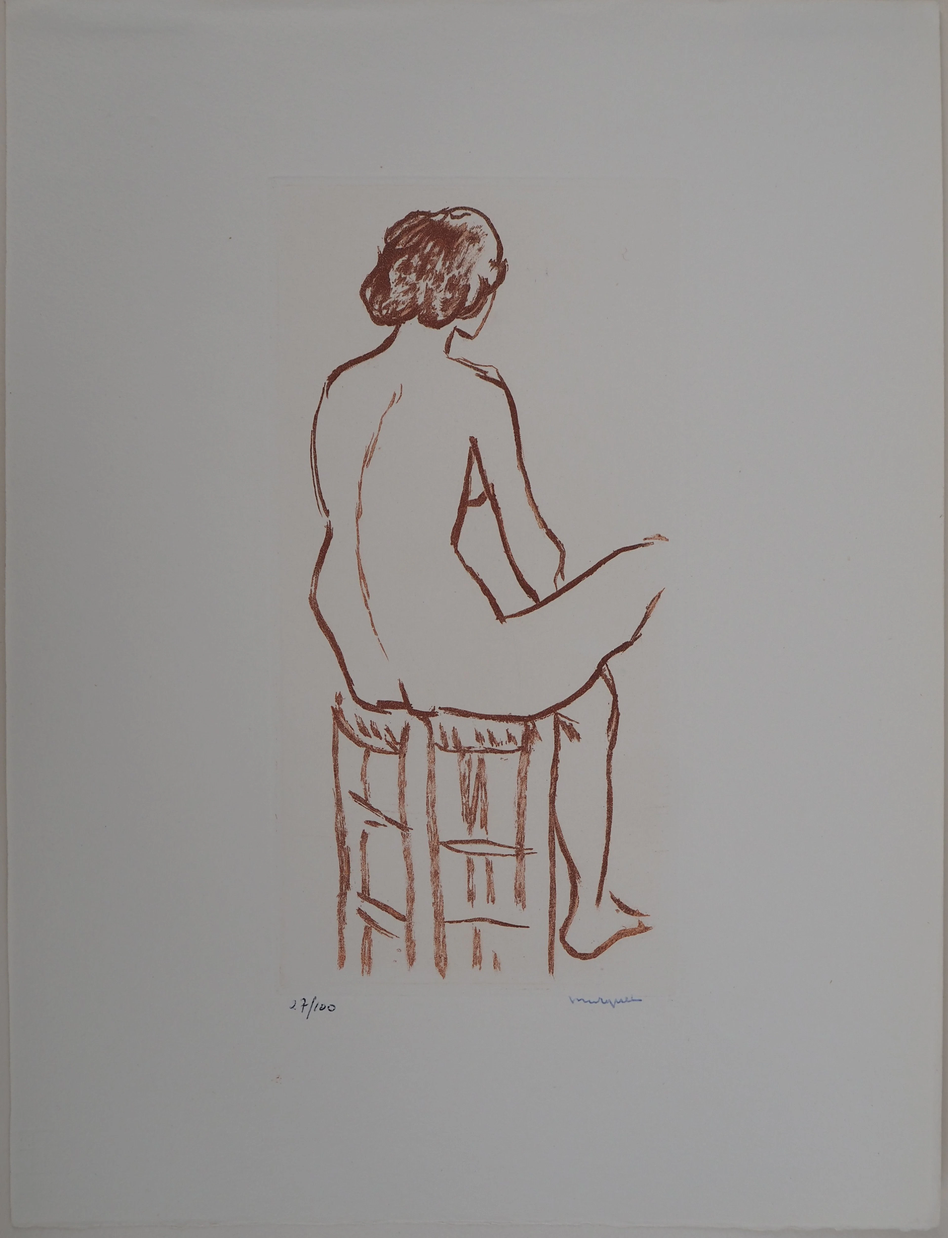Albert MARQUET - Nu, 1947 - Eau-forte originale, signée