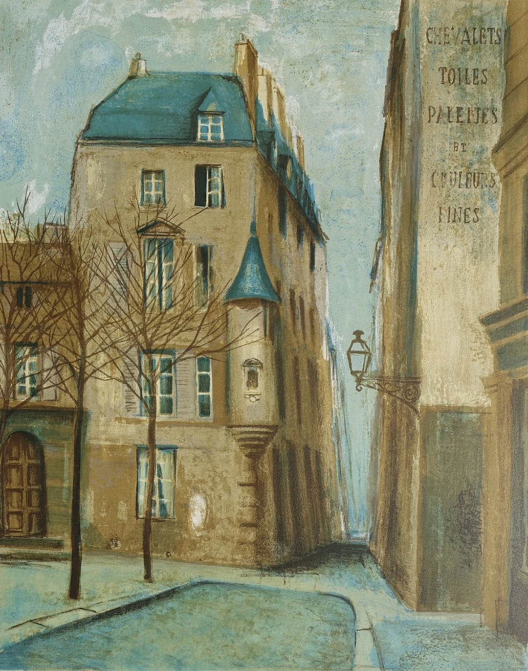 Gilles FABRE - Quartier médiéval - Lithographie originale signée et numérotée