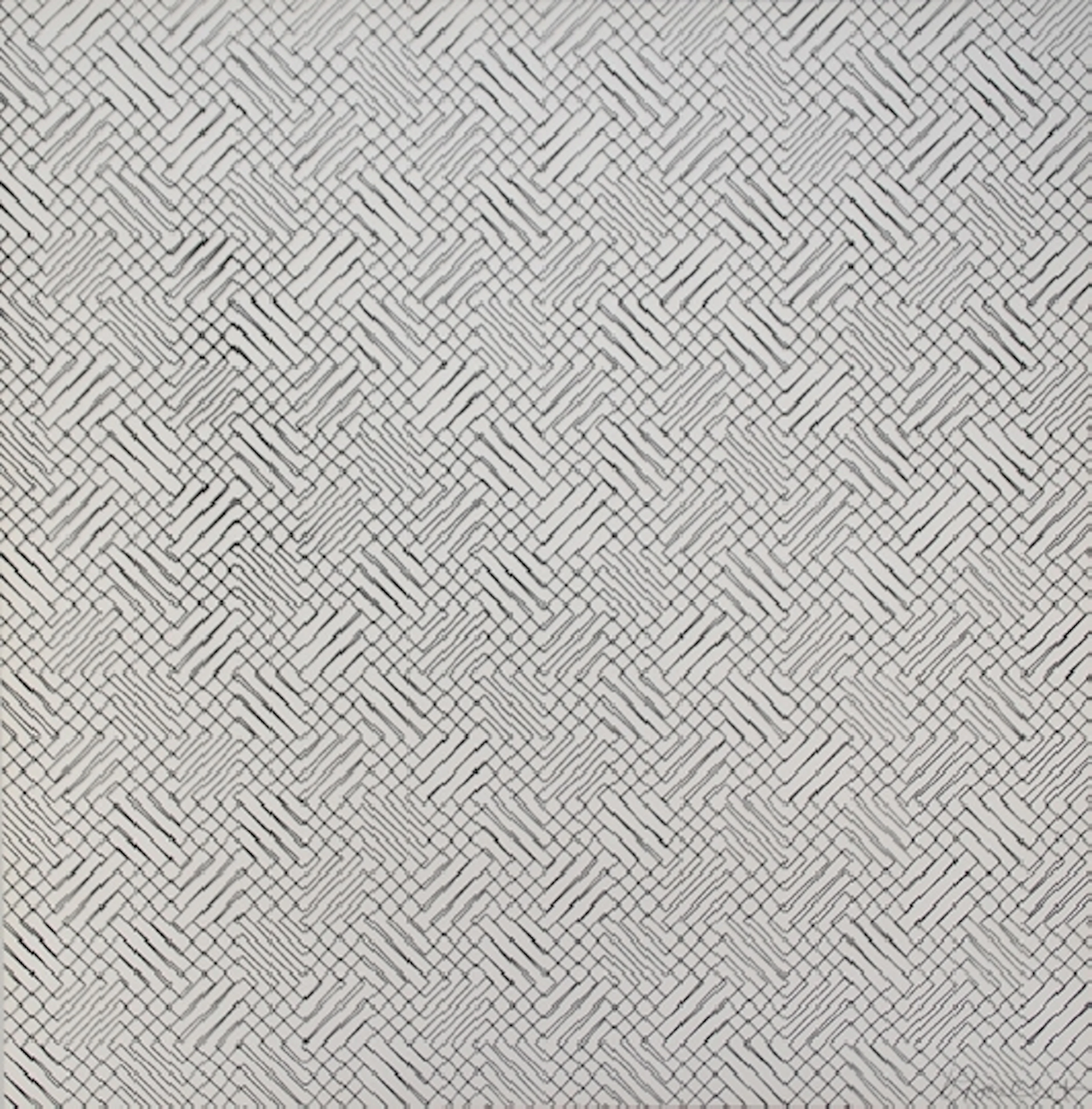 François MORELLET - 2 trames de chevrons-positif, 1959 - Sérigraphie