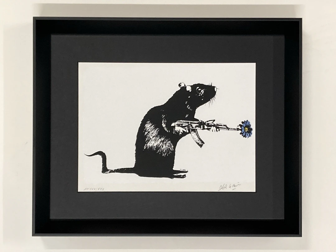 Blek Le Rat - Warrior - sérigraphie signée et Numérotée