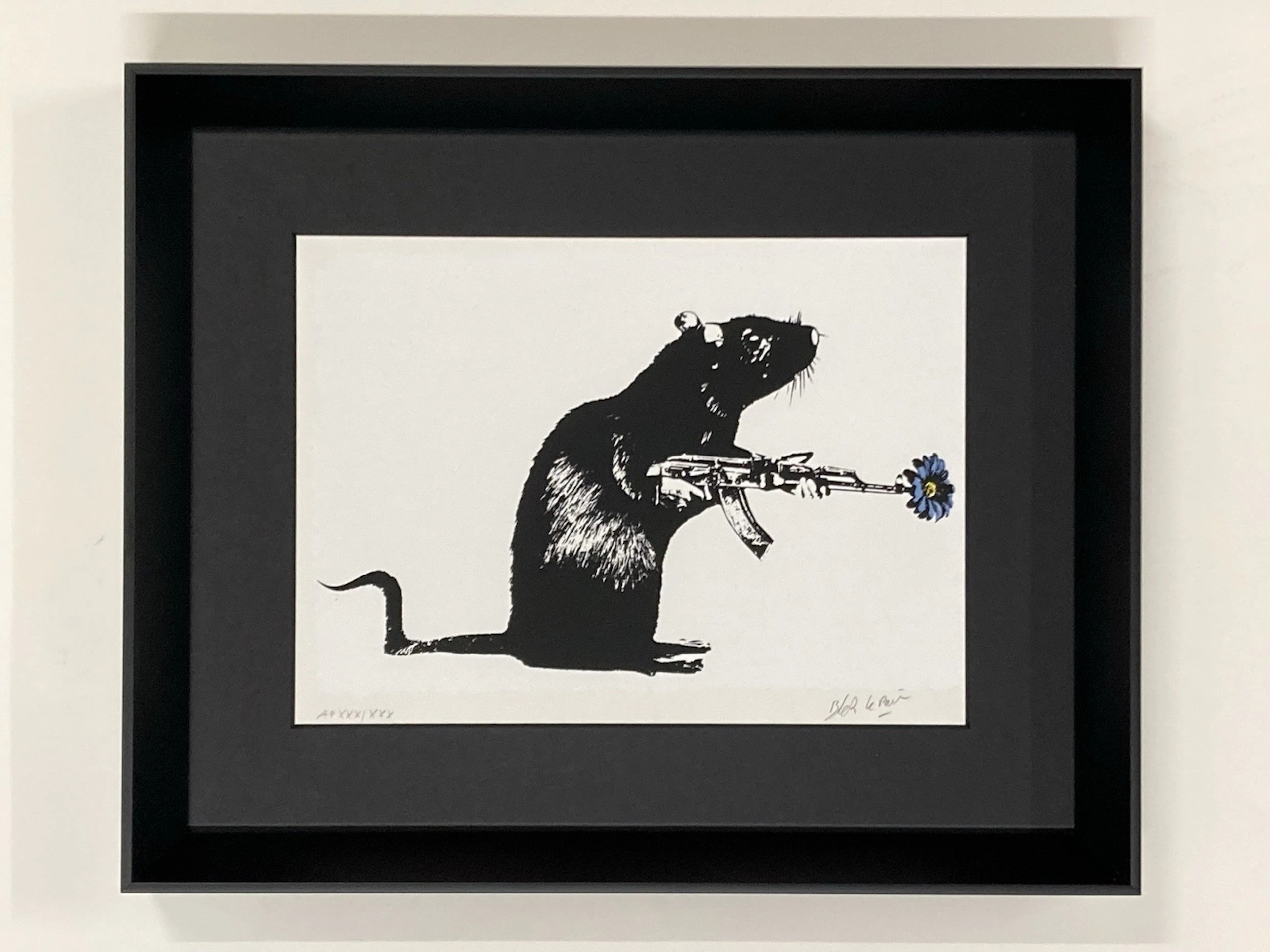 Blek Le Rat - Warrior - sérigraphie signée et Numérotée