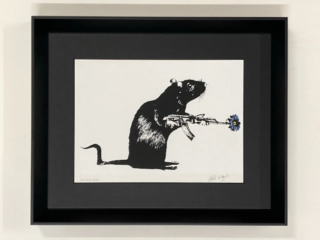 Blek Le Rat - Warrior - sérigraphie signée et Numérotée