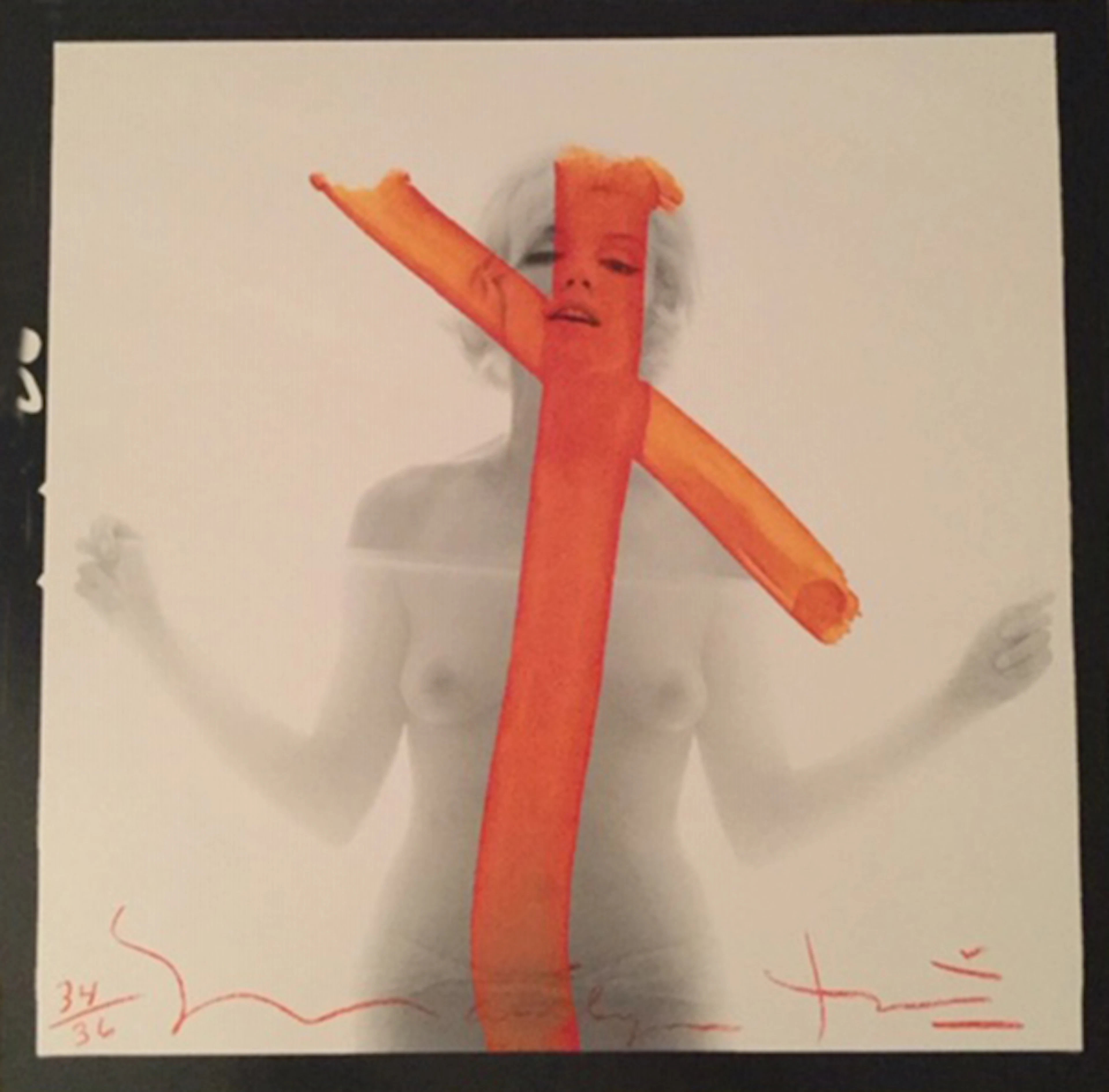 Bert STERN - Marilyn crucifix II, 2012, Tirage argentique signé