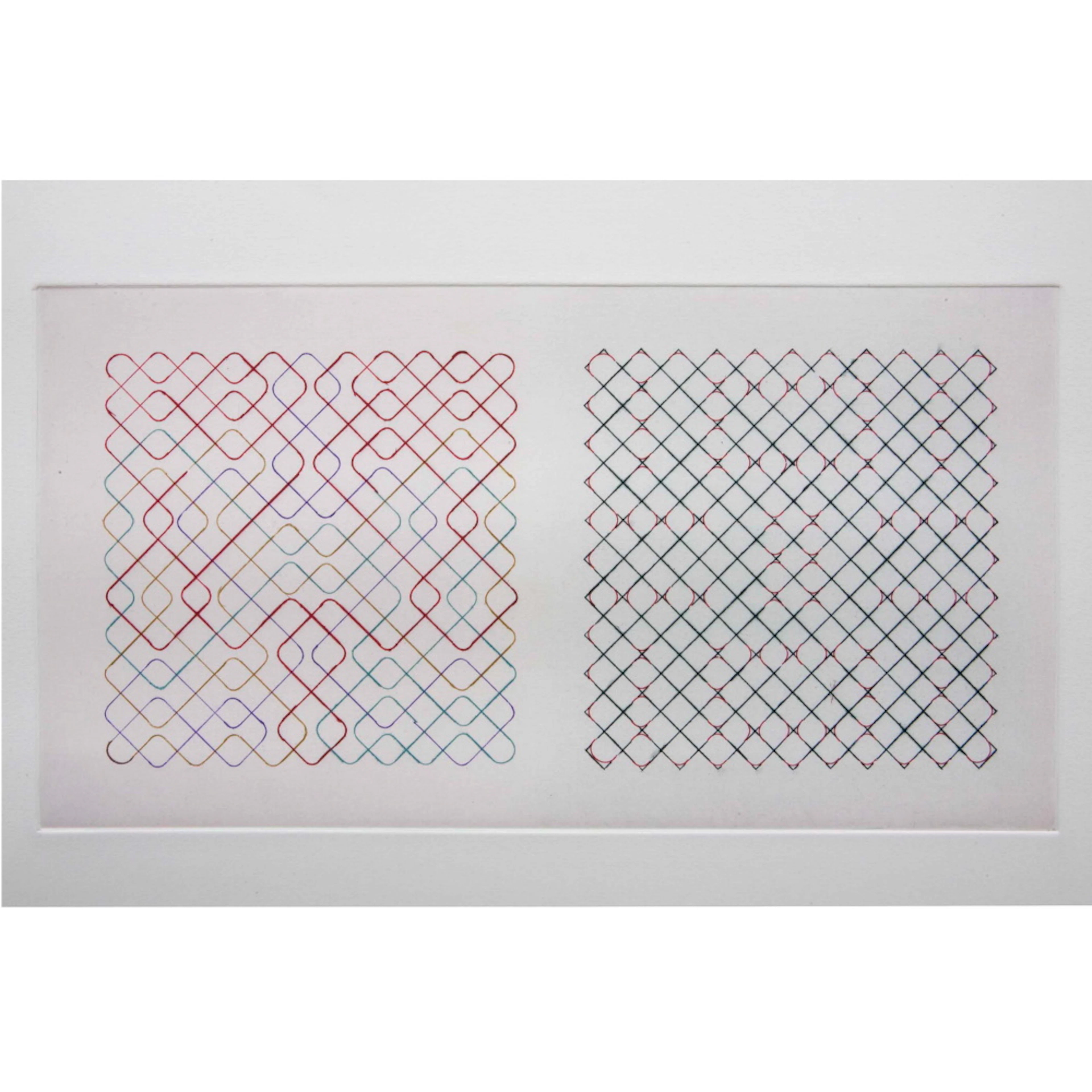 Bernard FRIZE - Composition, 2009 - Pointe Sèche signée