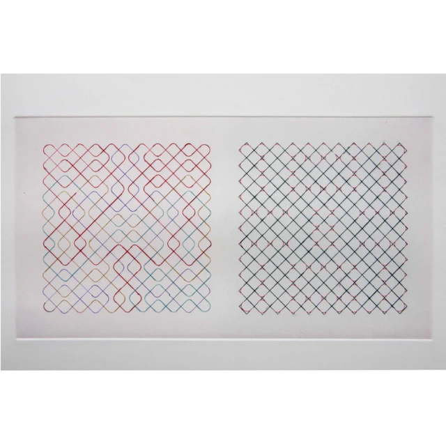 Bernard FRIZE - Composition, 2009 - Pointe Sèche signée
