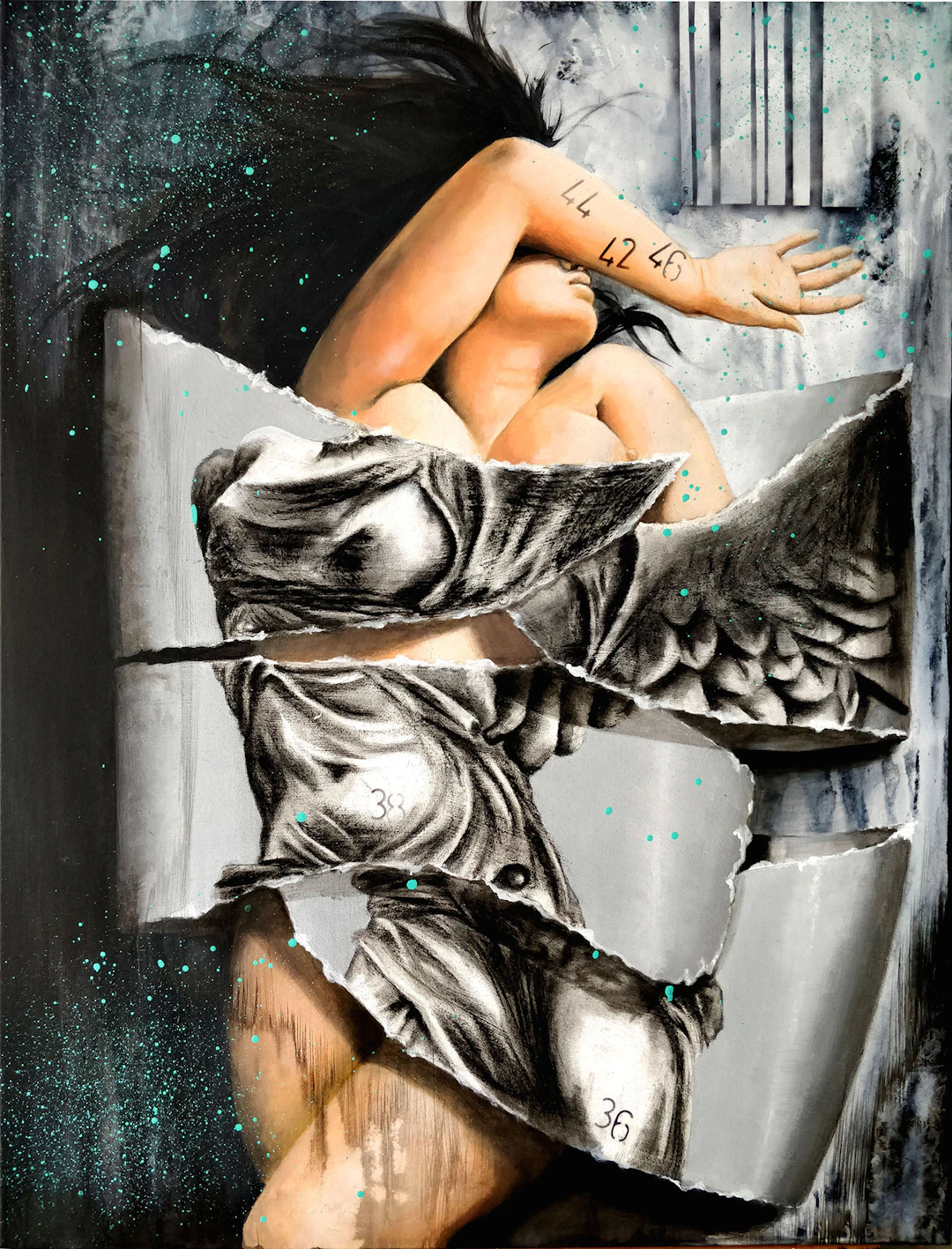 Sylvie MAGNIN - La victoire, 2018 - Acrylique sur toile