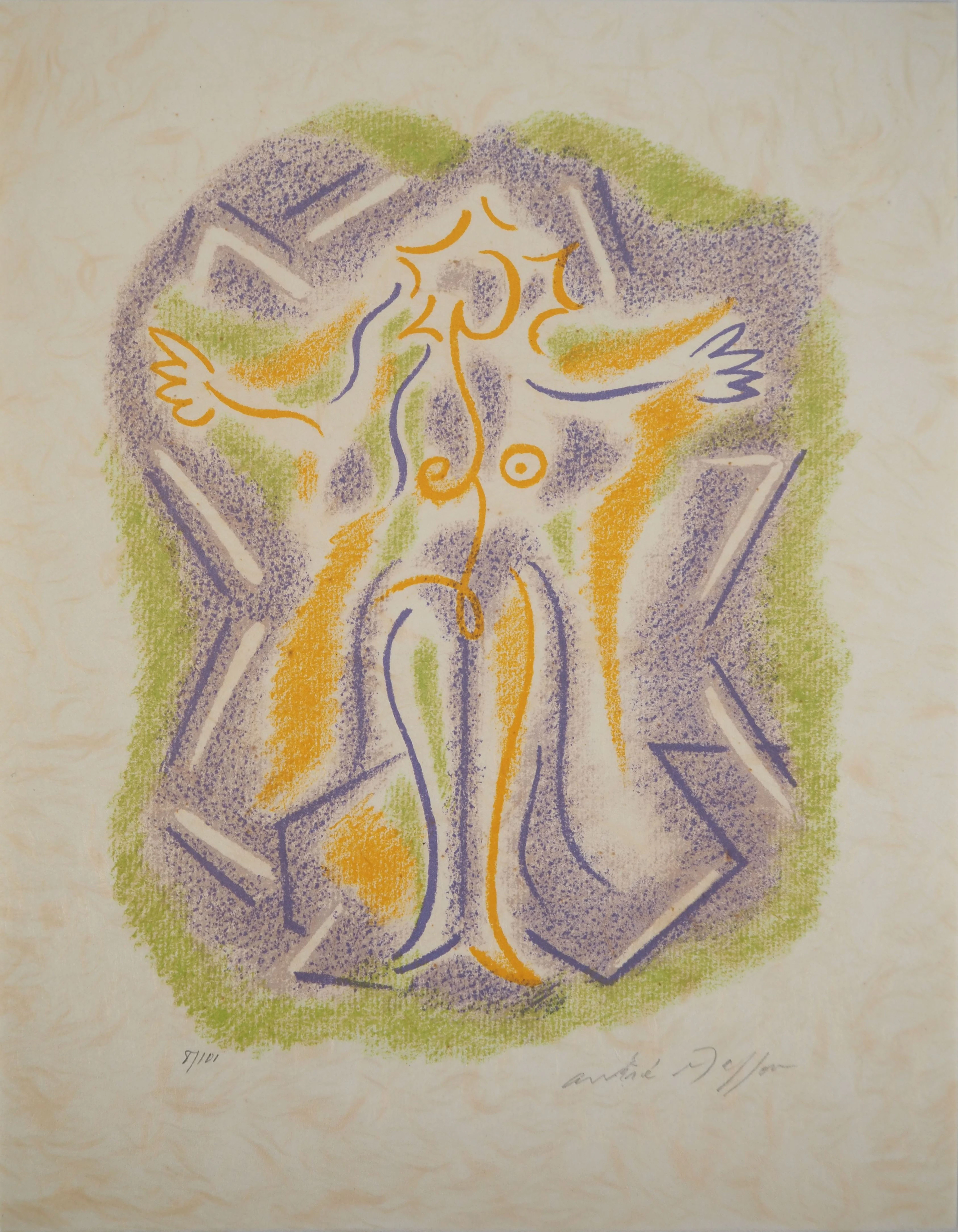 André MASSON : Sous le soleil - Lithographie originale signée
