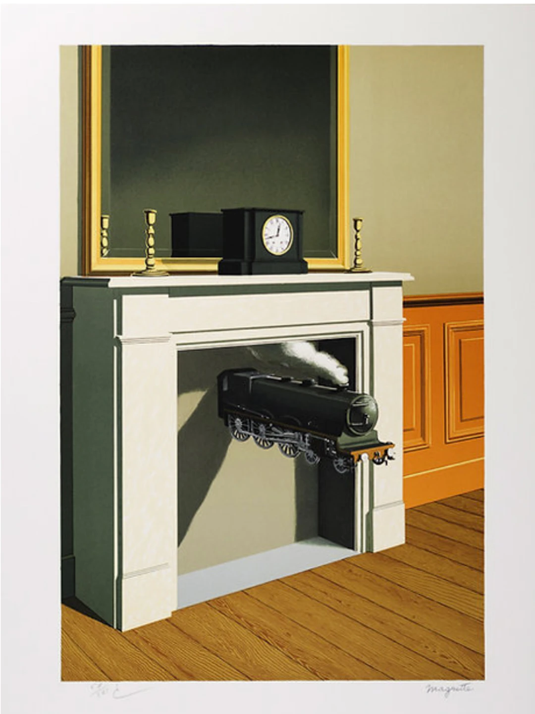 René Magritte - La Durée Poignardée Lithographie
