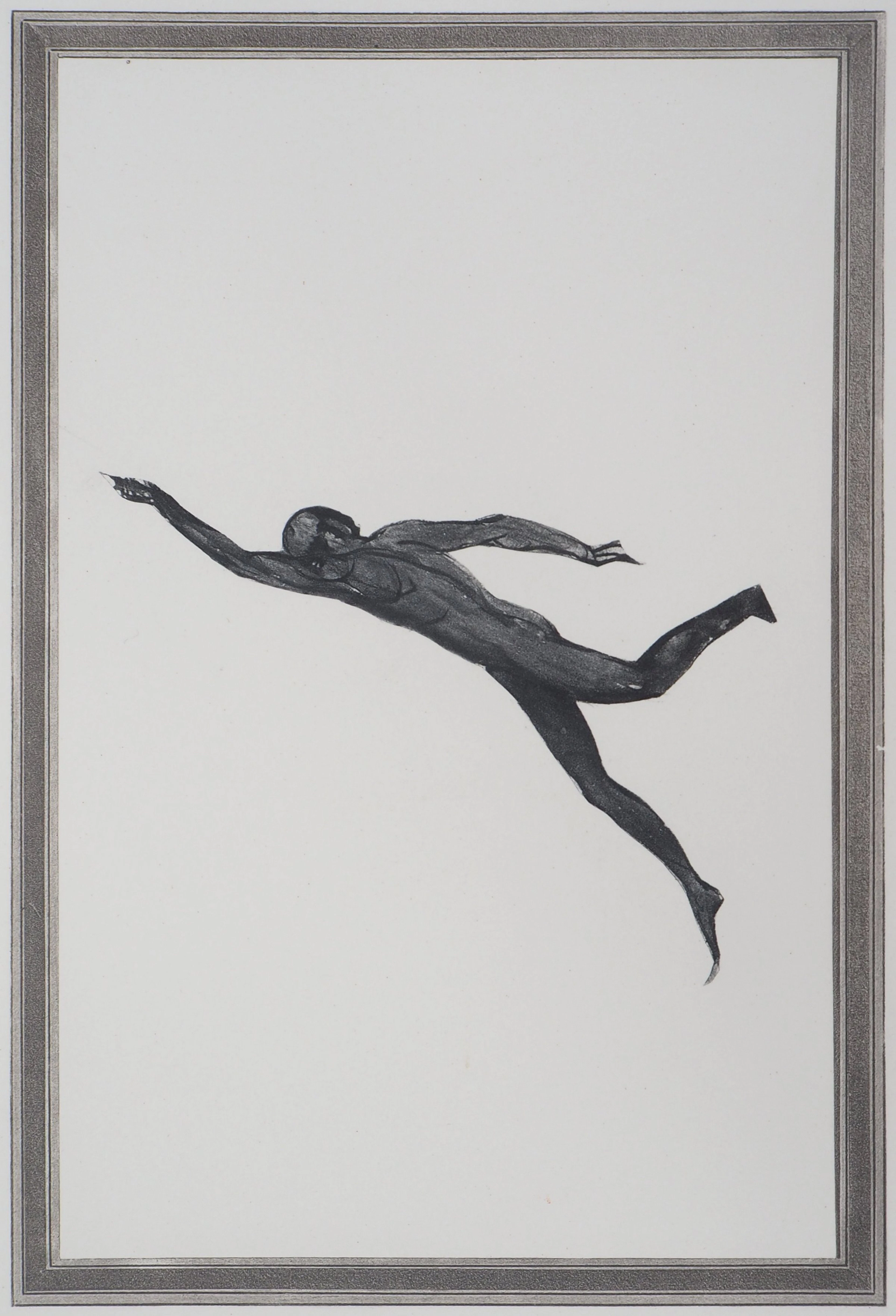 Auguste RODIN (d’après) : Démon dans l’espace - Gravure