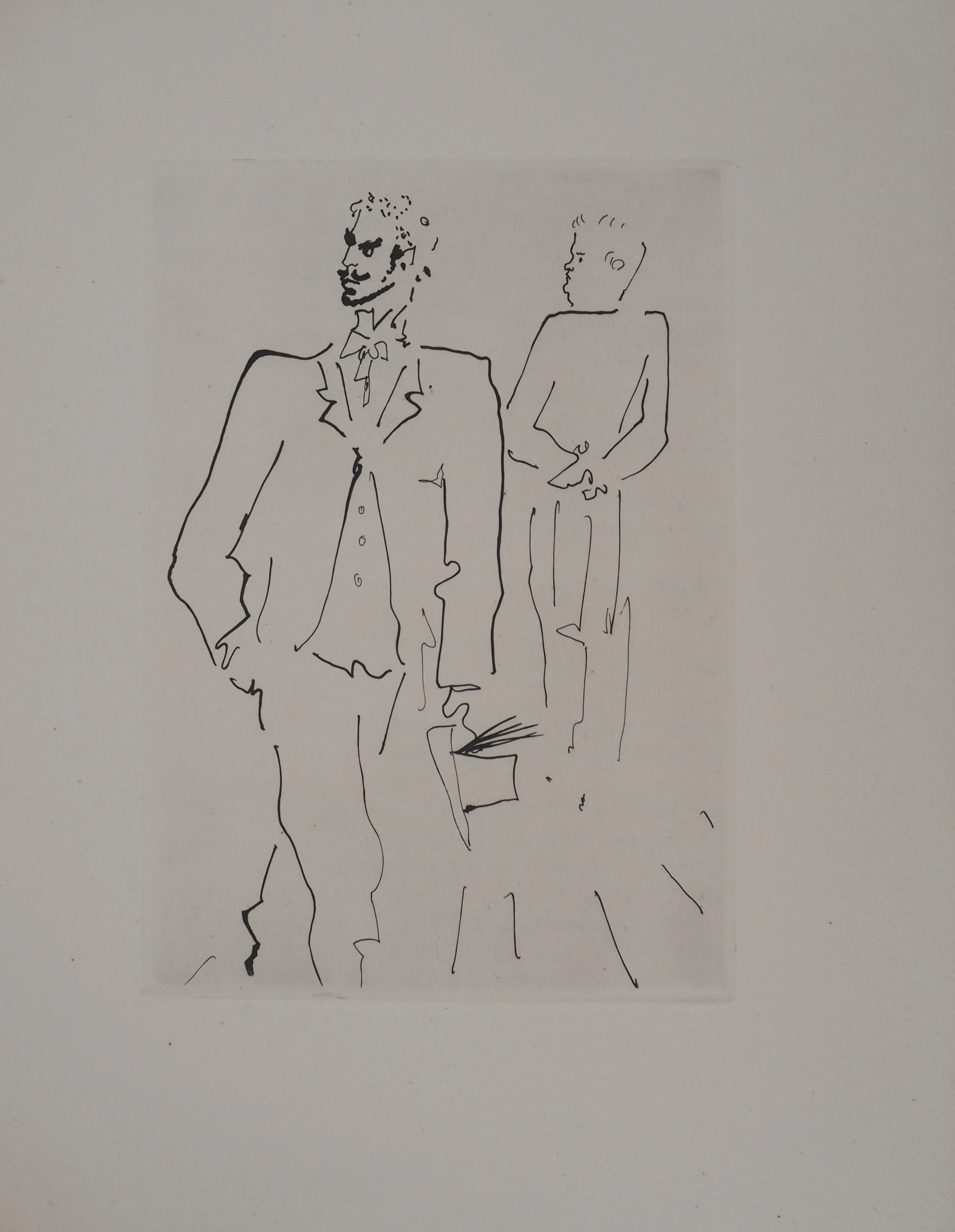 Jean COCTEAU : Le bal du comte d'Orgel, L'indifférence, Gravure originale