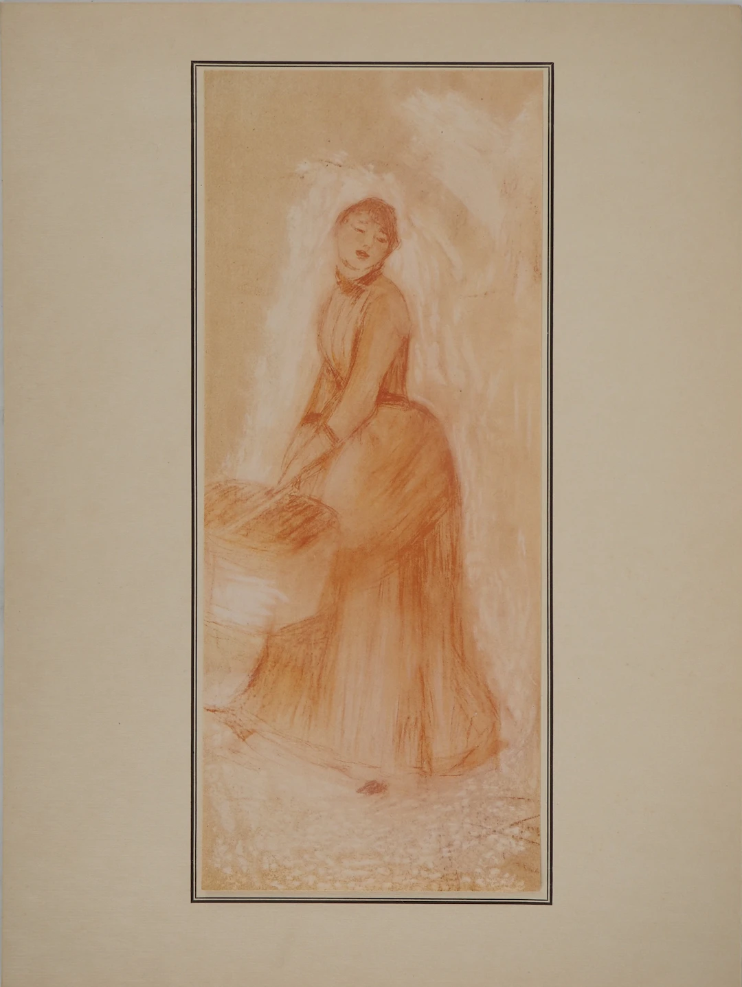 Pierre-Auguste RENOIR : La modiste, Lithographie et pochoir