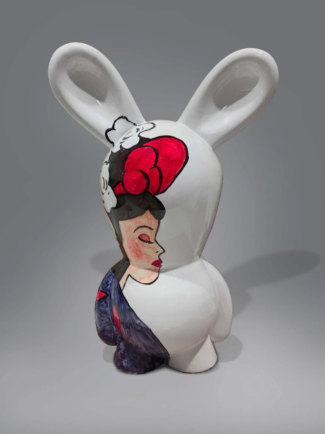 Paolo PASTORINO - Osvaldo Blanche-Neige - sculpture en céramique peinte