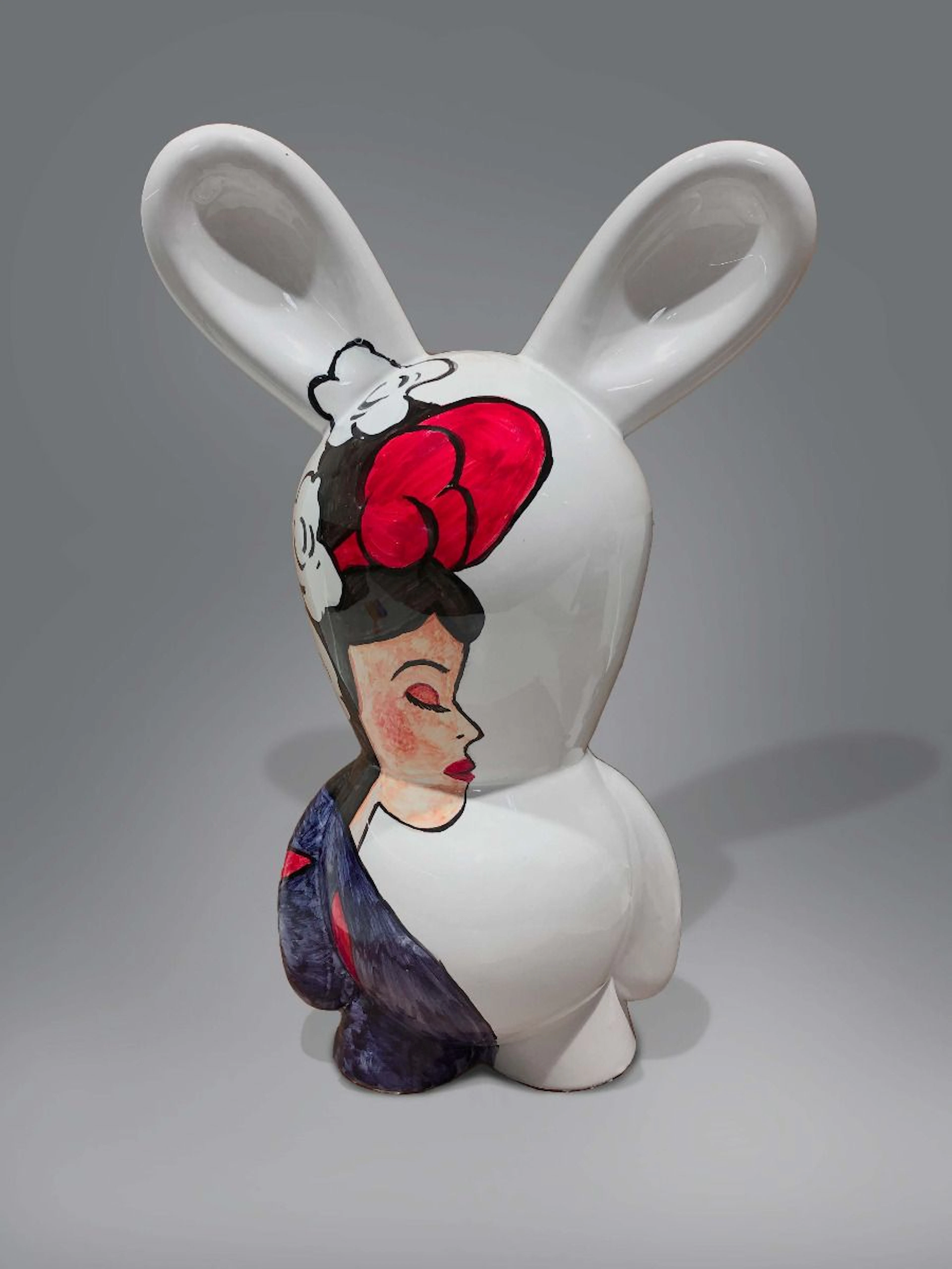 Paolo PASTORINO - Osvaldo Blanche-Neige - sculpture en céramique peinte