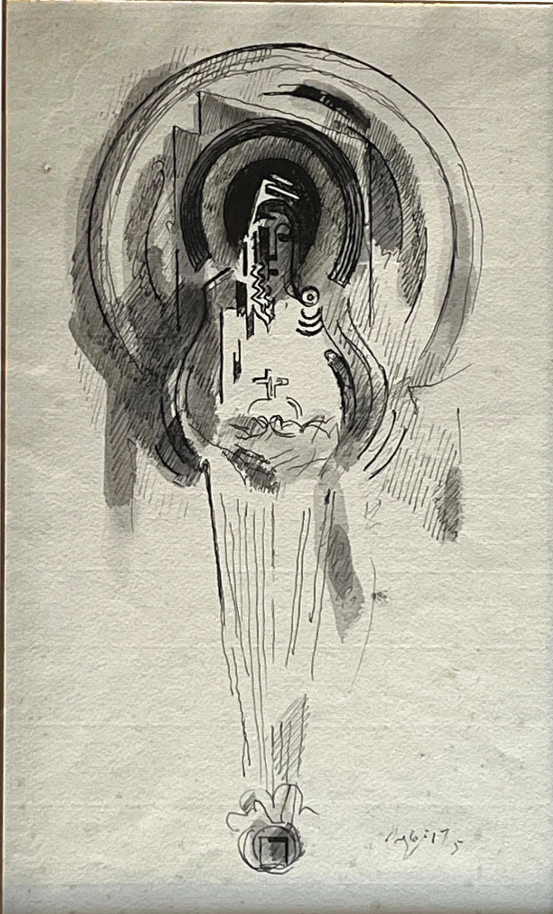 Albert GLEIZES - Étude pour les Pensées de Blaise Pascal, circa 1948