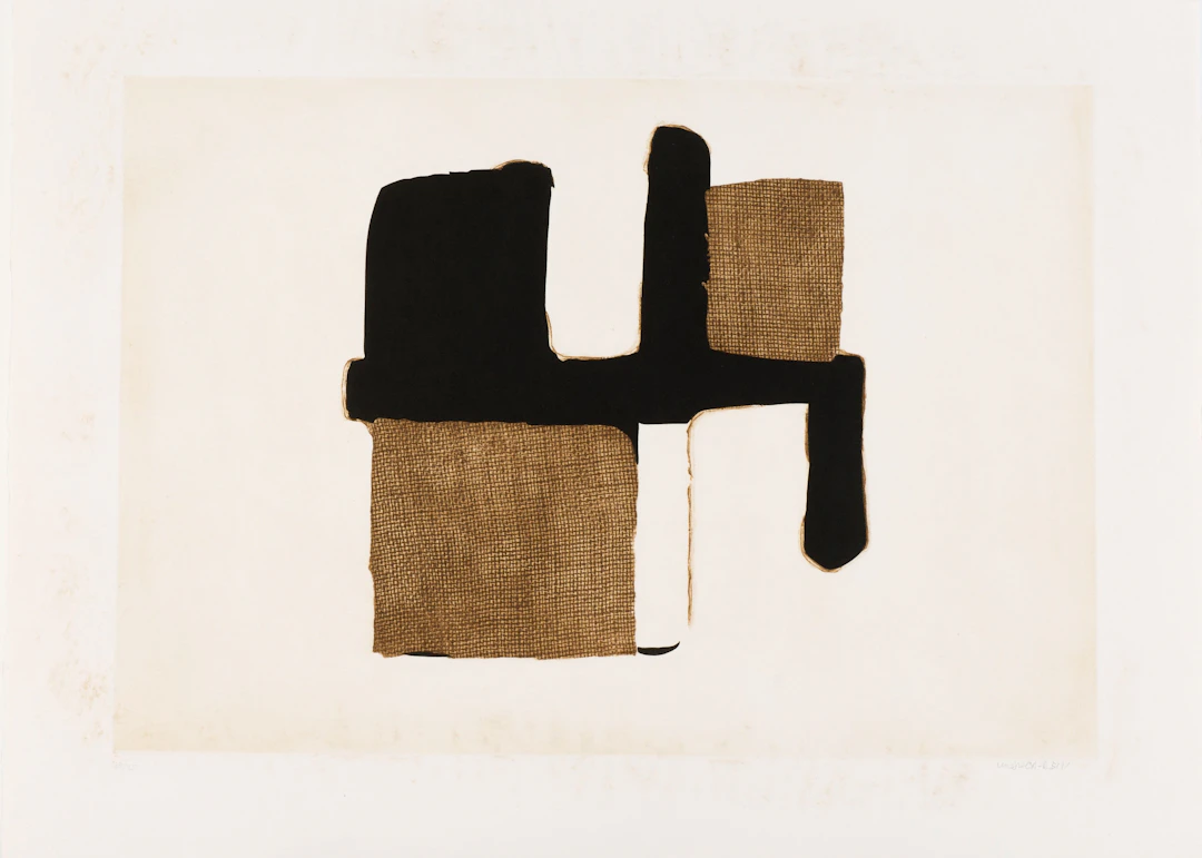 Conrad MARCA-RELLI - Composition 2, 1977 - Eau-forte et aquatinte