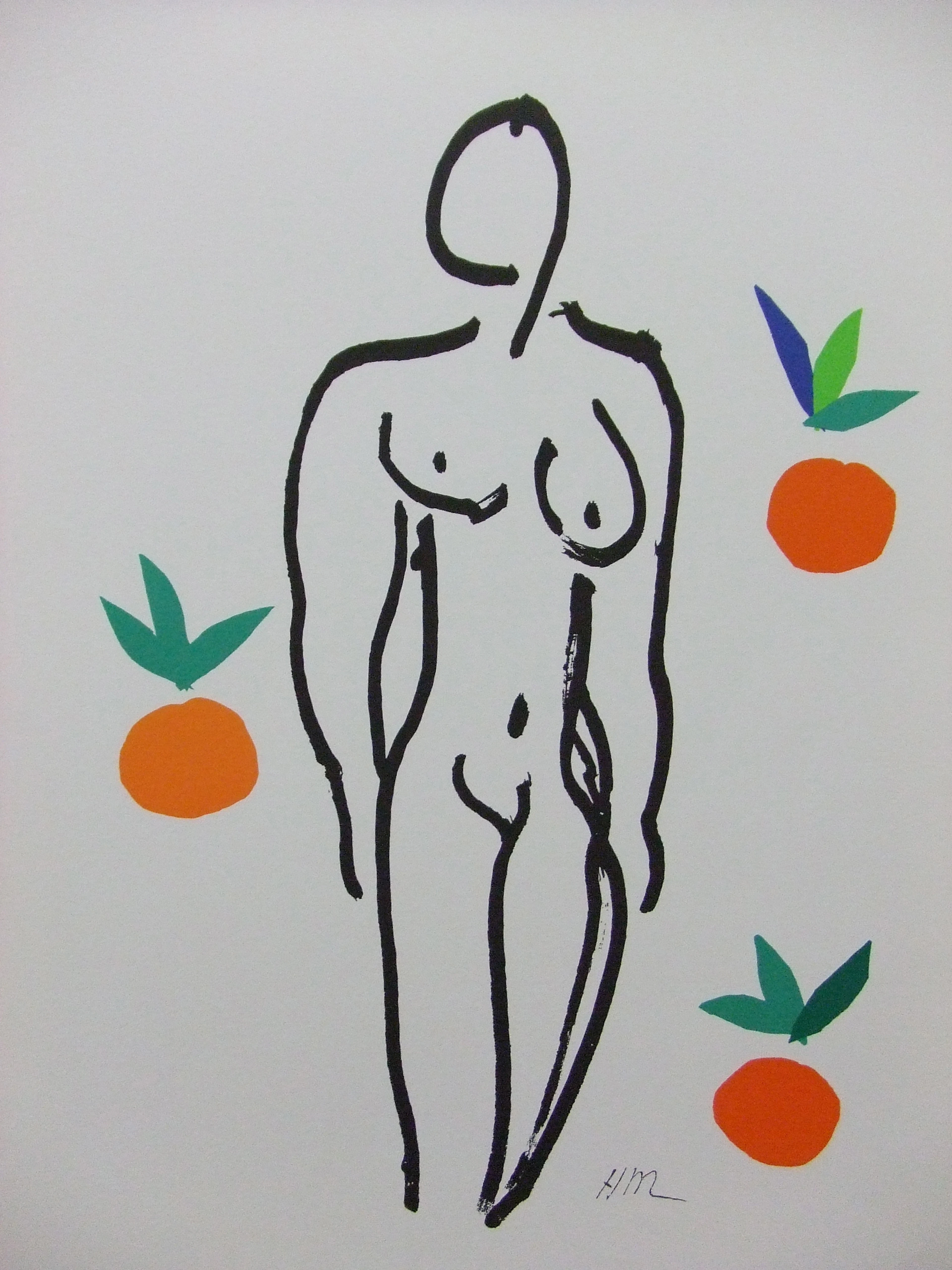 Henri MATISSE (d’après) - Nu aux oranges - Lithographie