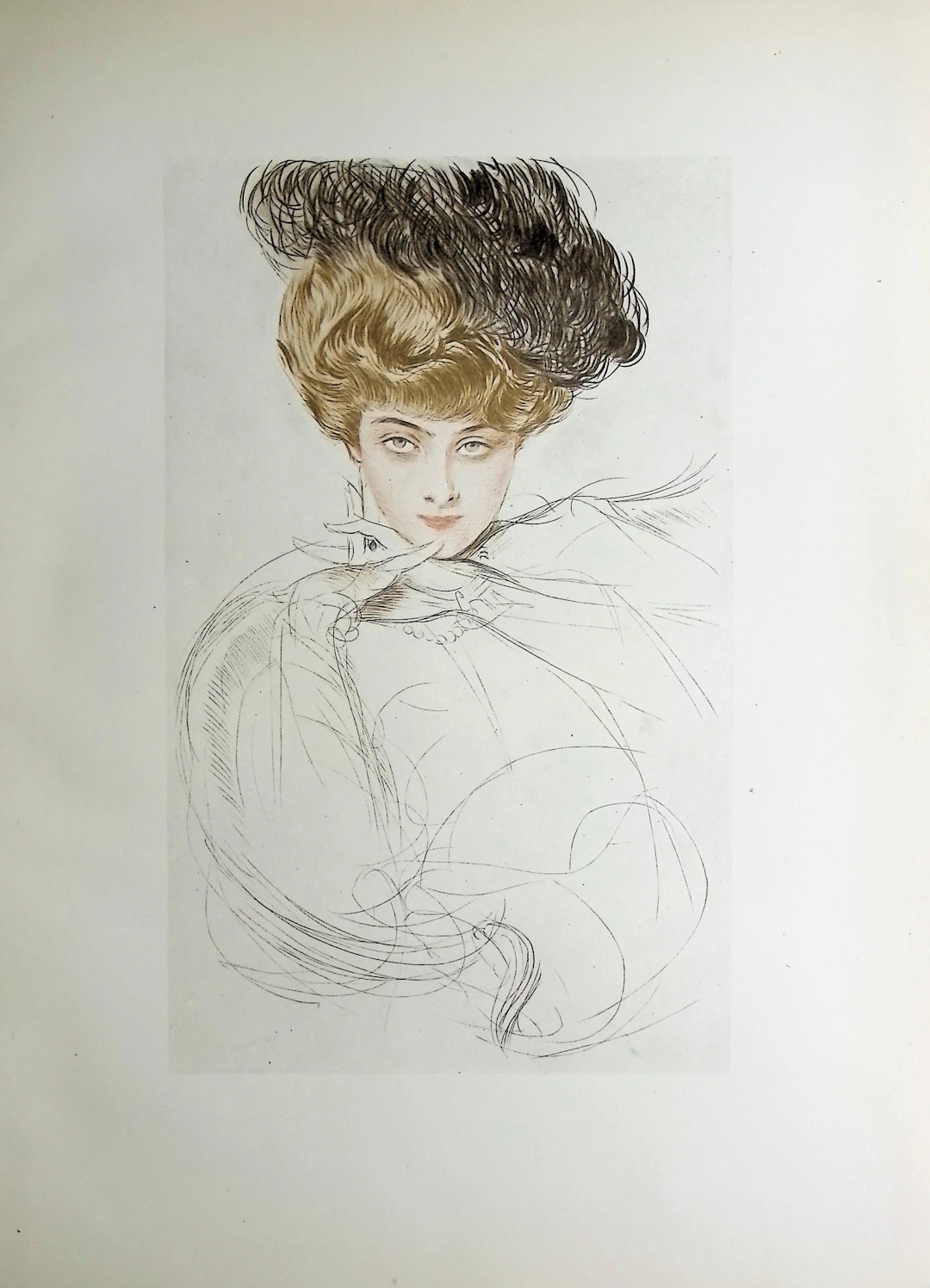 Paul César HELLEU : Madame Letellier, Héliogravure