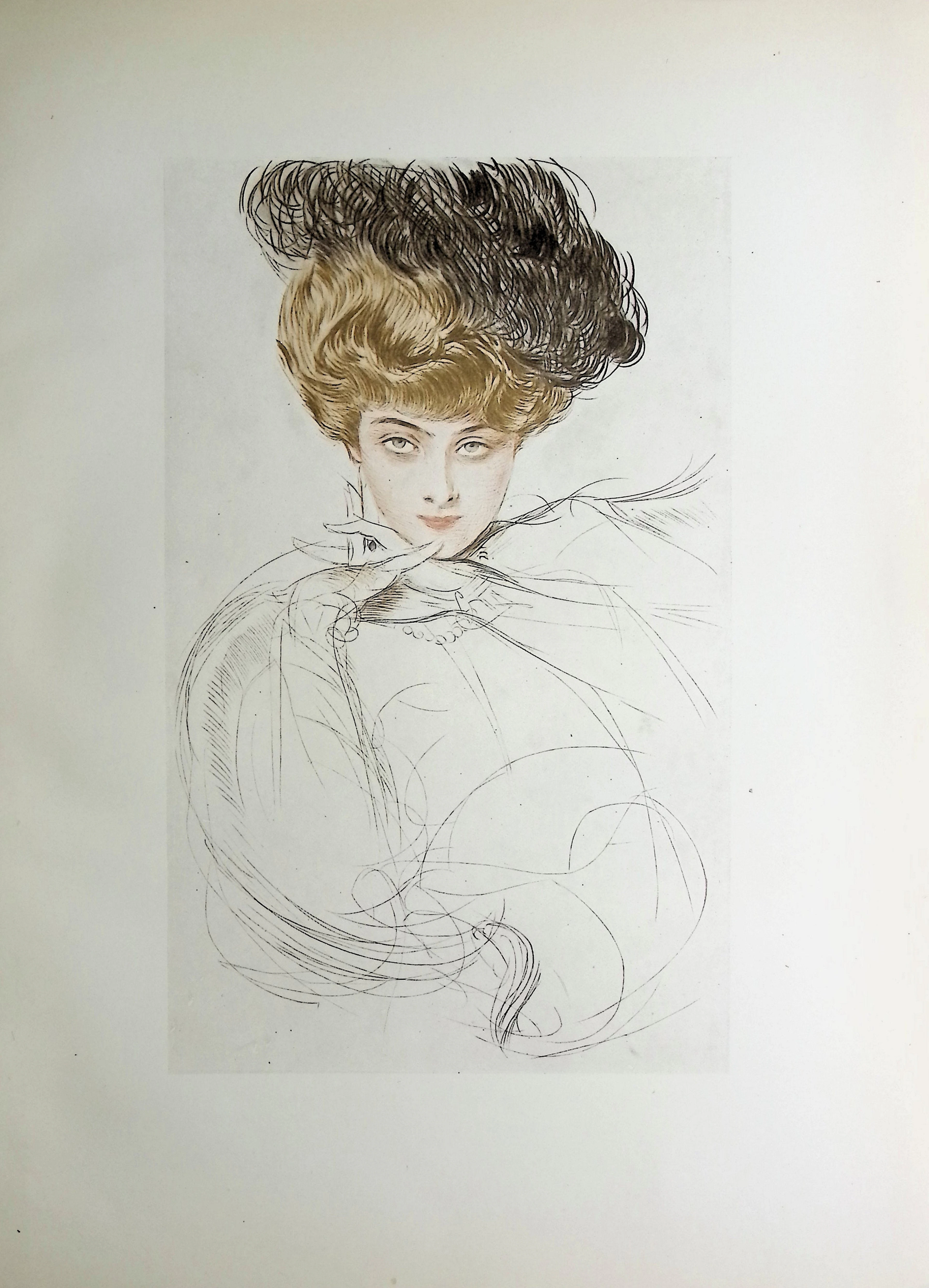 Paul César HELLEU : Madame Letellier, Héliogravure
