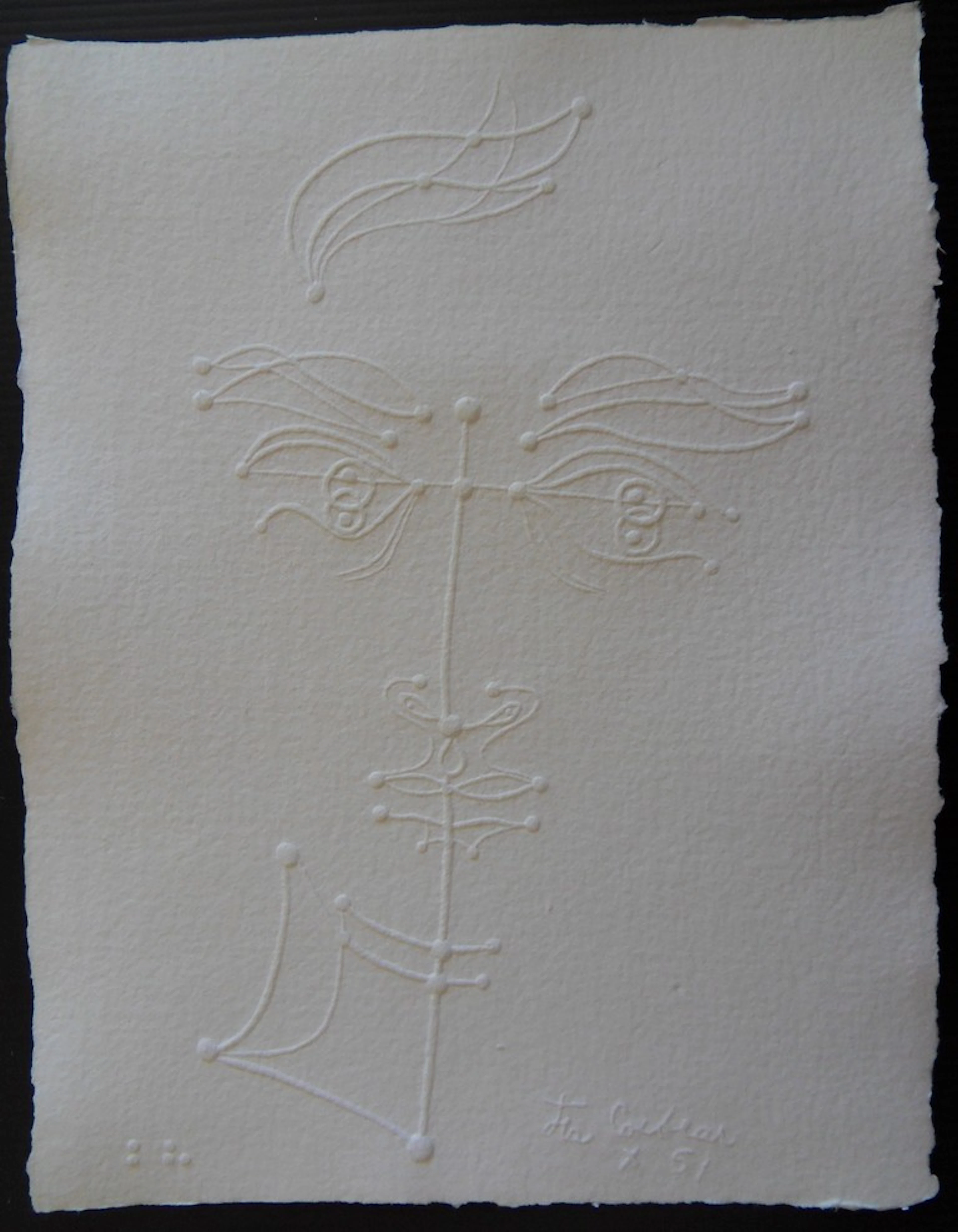 Jean COCTEAU (d’après) : Visage charmeur - Gravure signée