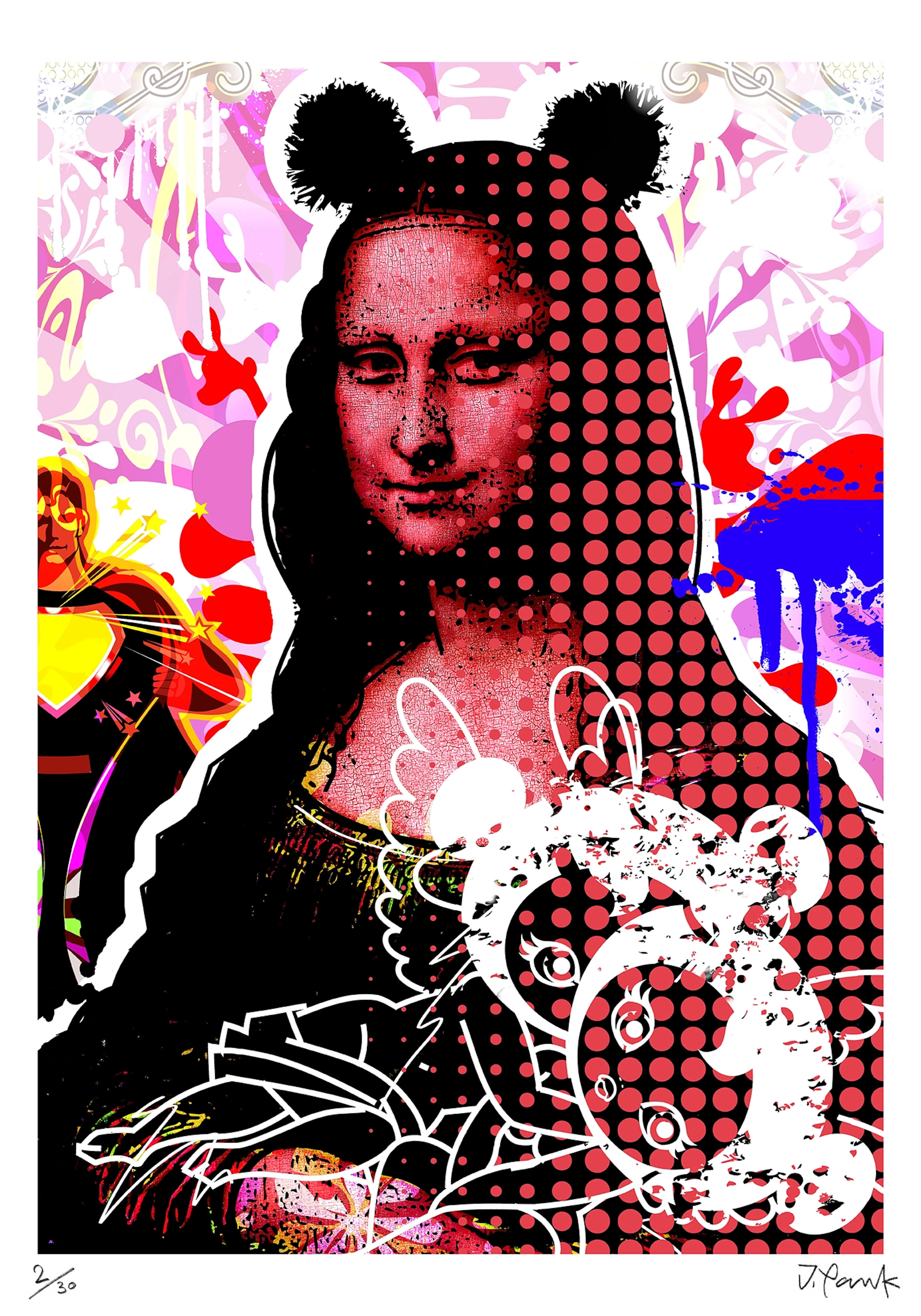 Jordan PANKOV - Mona Lisa II - Tirage pigmentaire original signé et numéroté