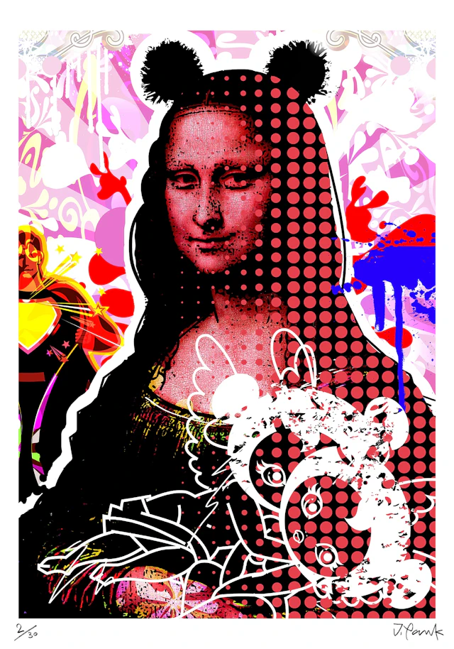 Jordan PANKOV - Mona Lisa II - Tirage pigmentaire original signé et numéroté