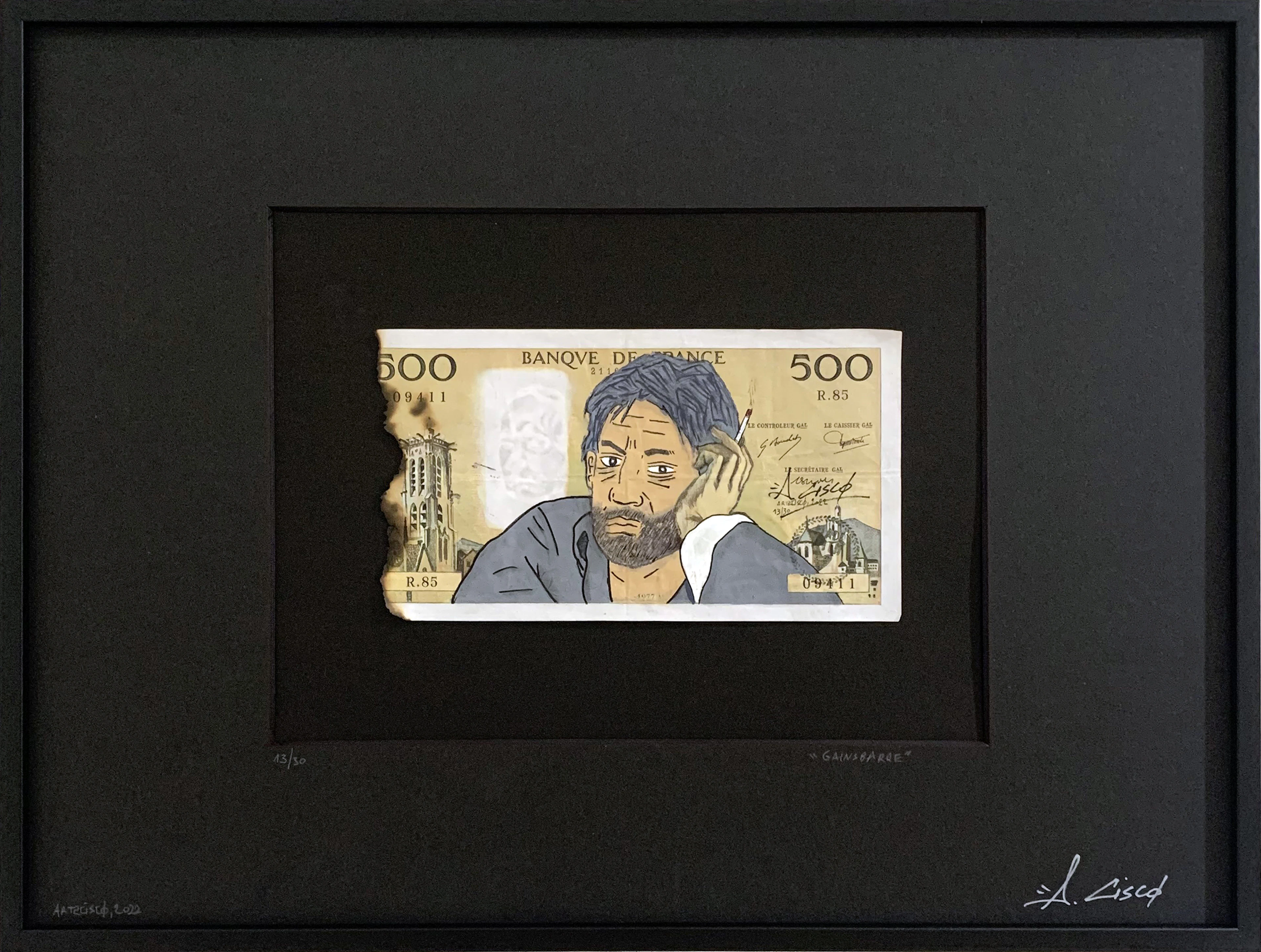 Cisco - Gainsbarre, 2026 - Acrylique sur billet