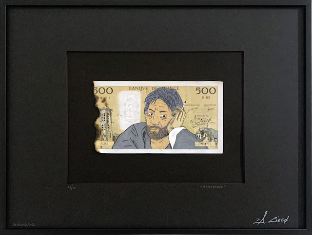 Cisco - Gainsbarre, 2026 - Acrylique sur billet